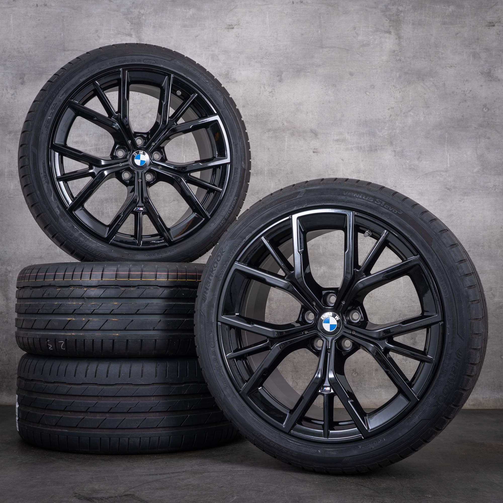 Originální disky BMW řady 5 19 palců G30 G31 letní kola styl 845 8747234 8747235 lesklá černá