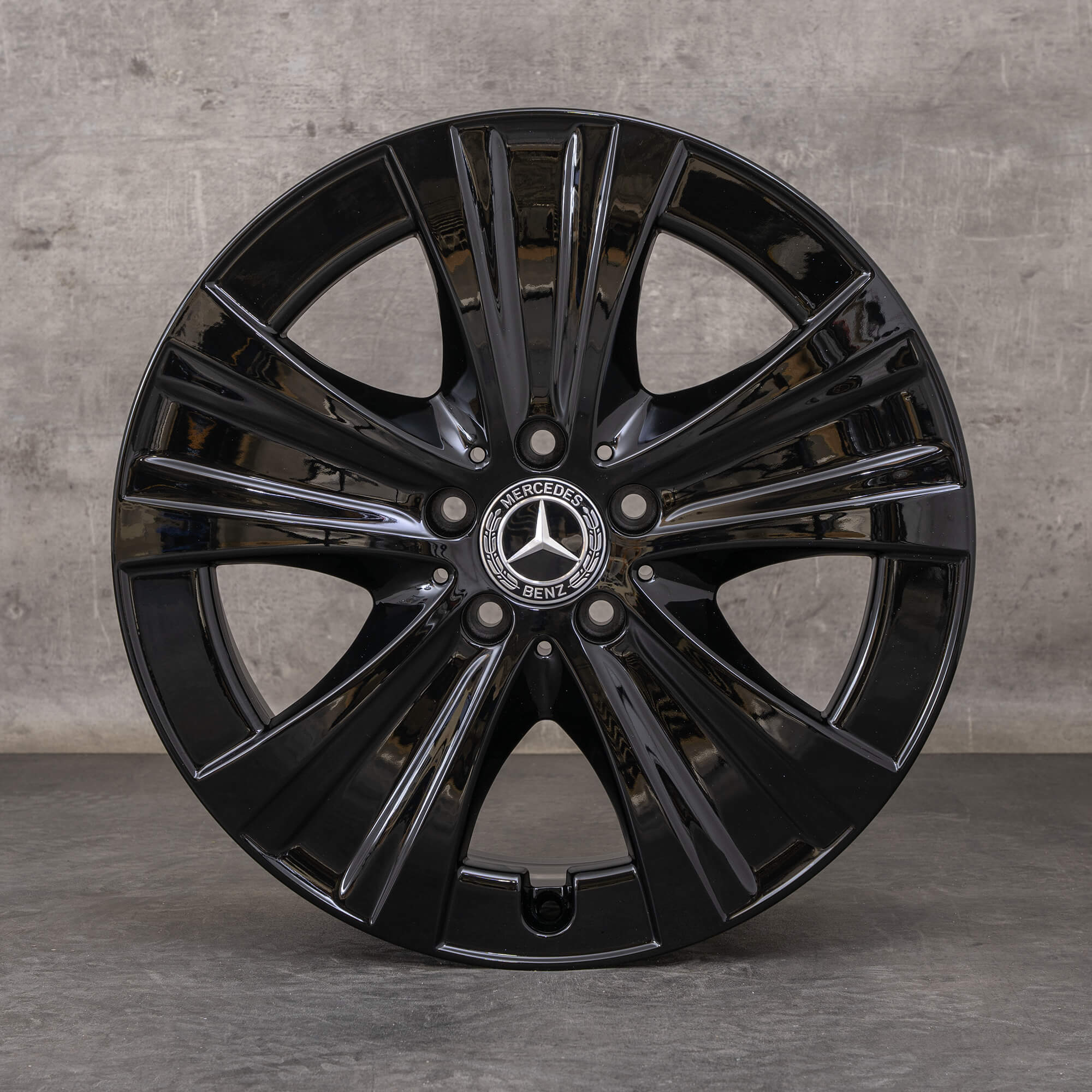 Oryginał Mercedes Benz Klasa E Felgi 18 cali W213 S213 C238 A238 A2134013700 A2134015300 czarny błyszczący