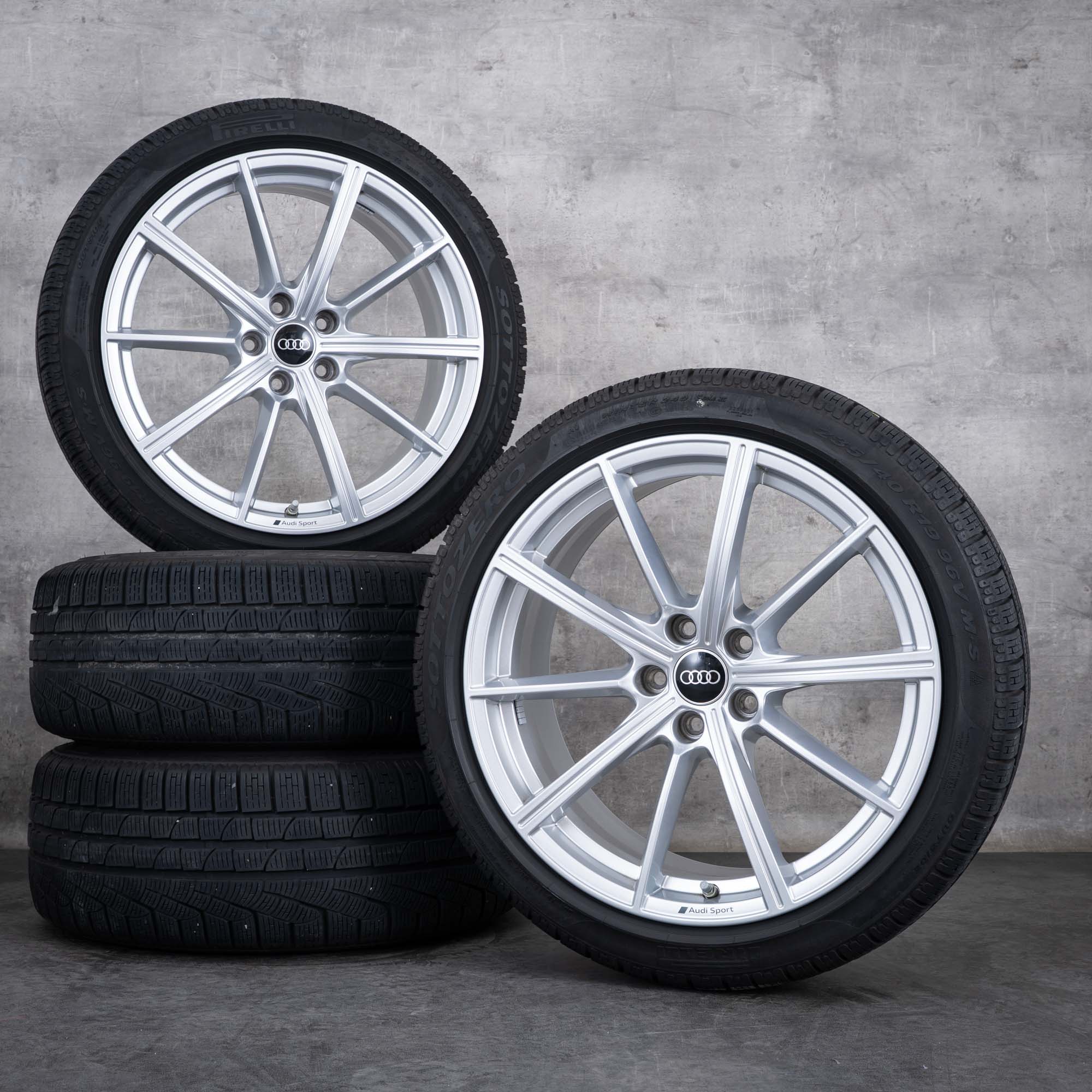 Originales Audi RS4 RS5 ruedas de invierno 19 pulgadas B9 8W llantas 8W0601025CP plata