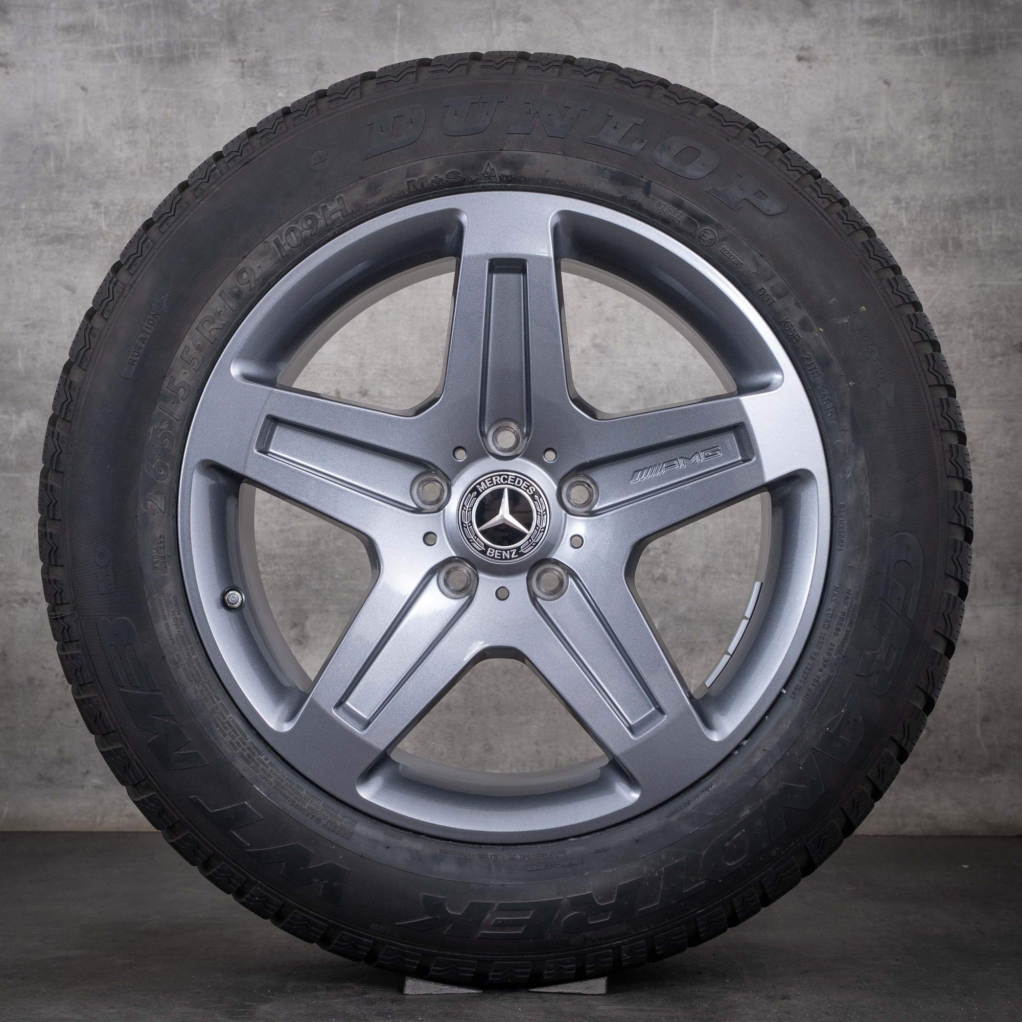 Pneus de inverno originais Mercedes-Benz Classe G G55 G63 G65 AMG de 19 polegadas W463 A4634012102 cinza himalaya