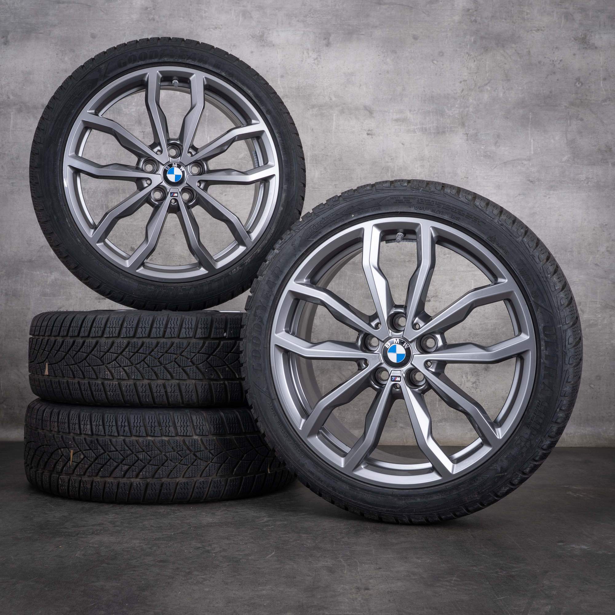 Alkuperäiset BMW 1- ja 2-sarjan talvirenkaat 18 tuumaa F40 F44 Gran Coupe vanteet Styling 771 M 6877550 ferric grey kiiltävä