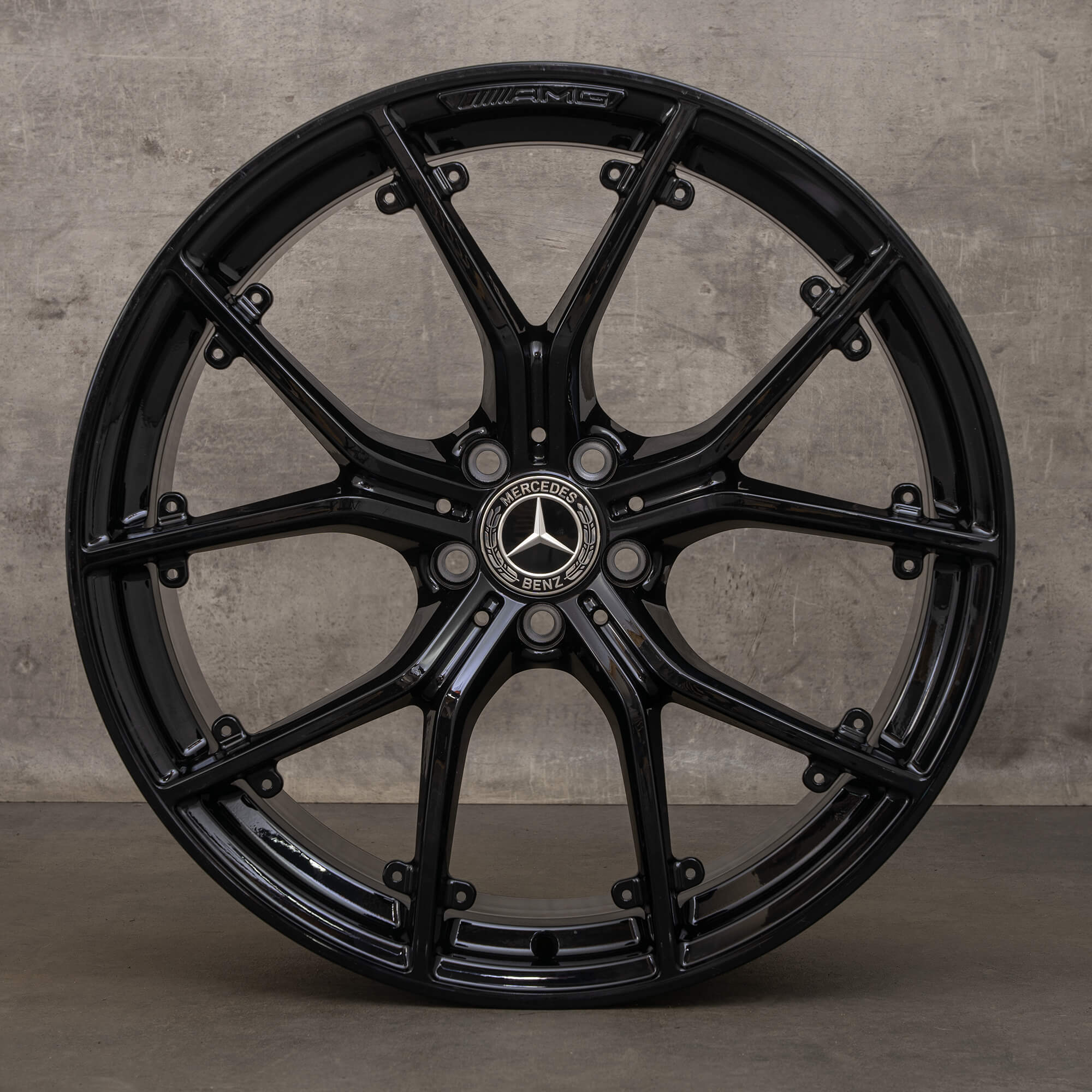 Original Mercedes Benz AMG GT 43 jante 21 inch C192 A1924010000 A1924011100 negru lucios NOU