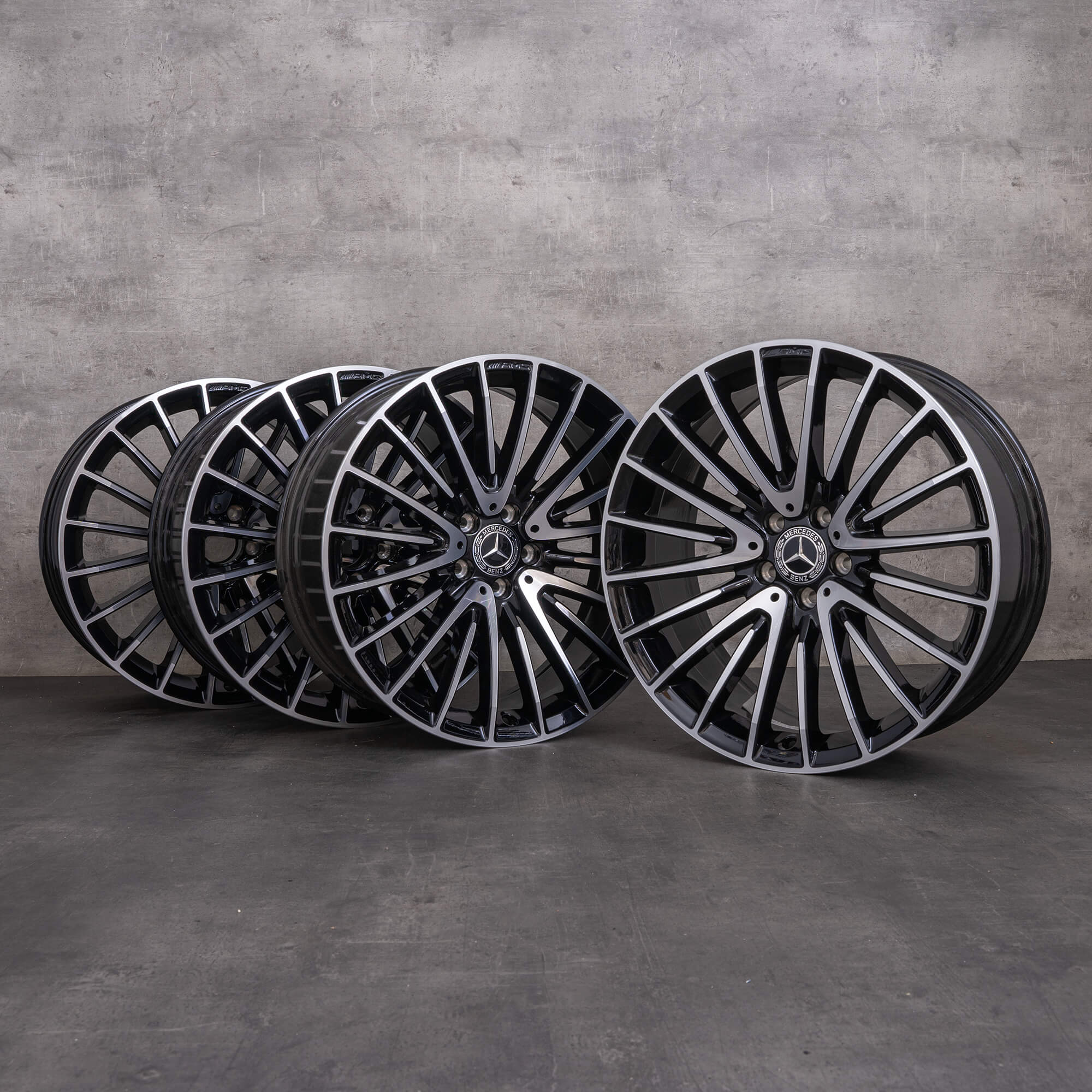 Llantas originales Mercedes Benz AMG CLS 53 4Matic 20 pulgadas C257 A2574014200 A2574014300 negro alto brillo torneado