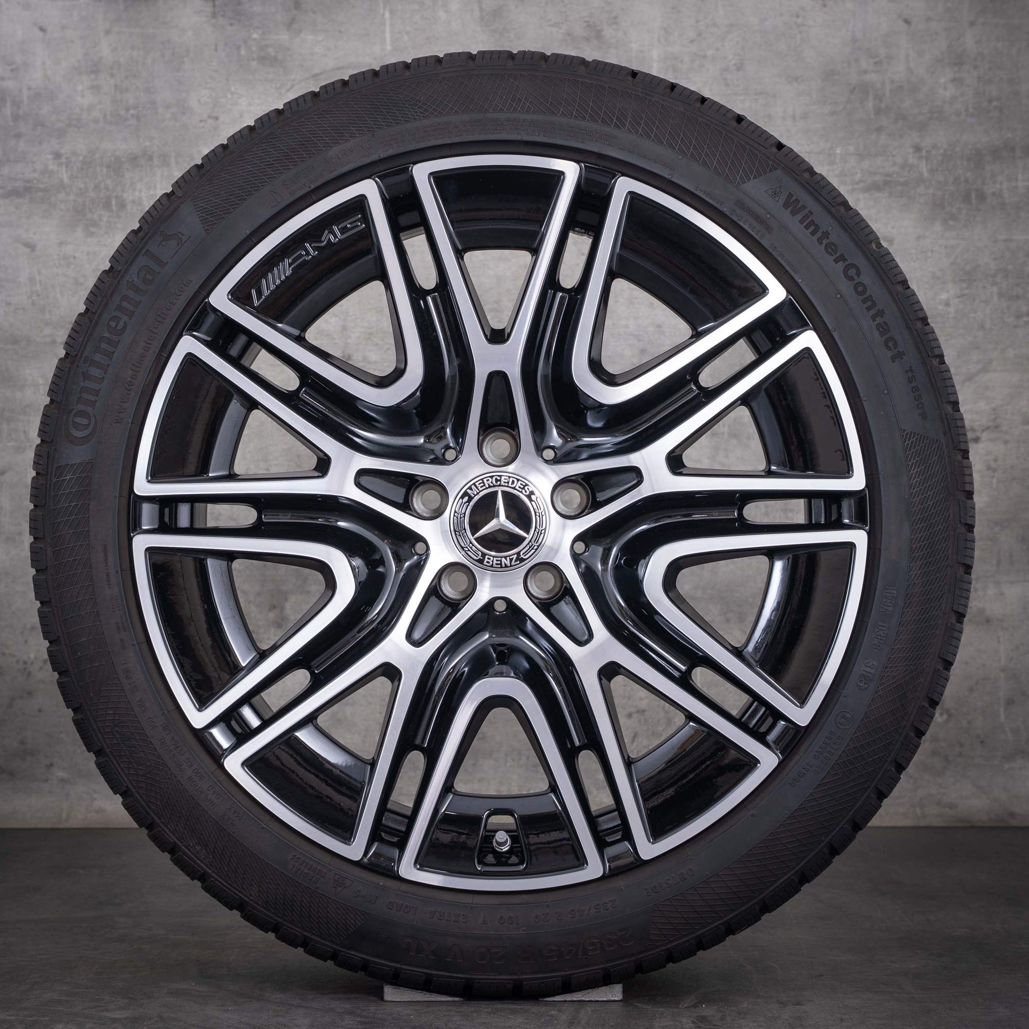 Original Mercedes Benz GLA GLB AMG Winterräder 20 Zoll X247 H247 Felgen A2474015300 schwarz glanzgedreht