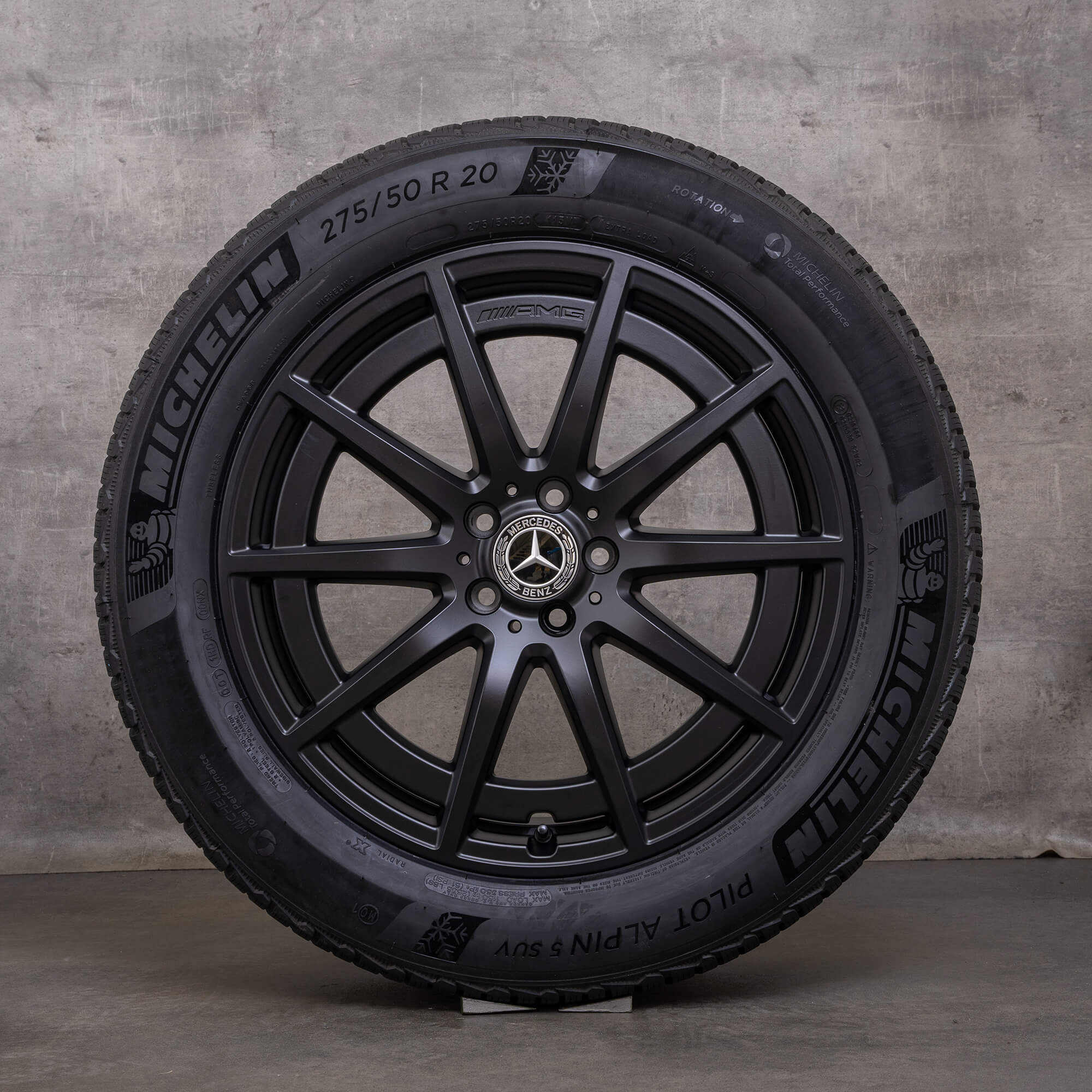 Original Mercedes Benz GLE 53 63 S AMG llantas de invierno 20 pulgadas V167 A1674014000 A1674014100 negro mate