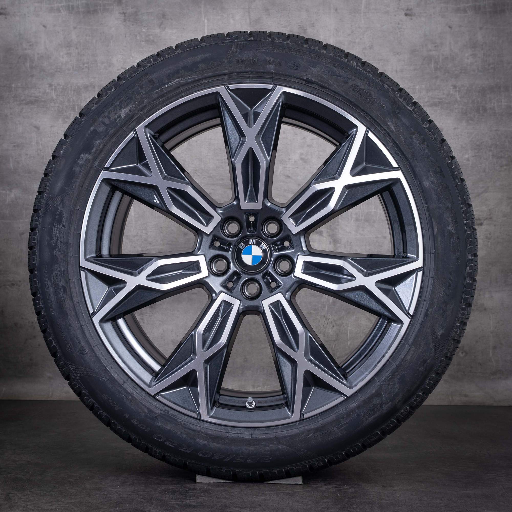 Alkuperäiset BMW 7-sarjan i7 X3 talvirenkaat 20 tuumaa G70 G45 vanteet Styling 905 5A19DE4 5A19DE5 midnight grey diamond cut UUDET