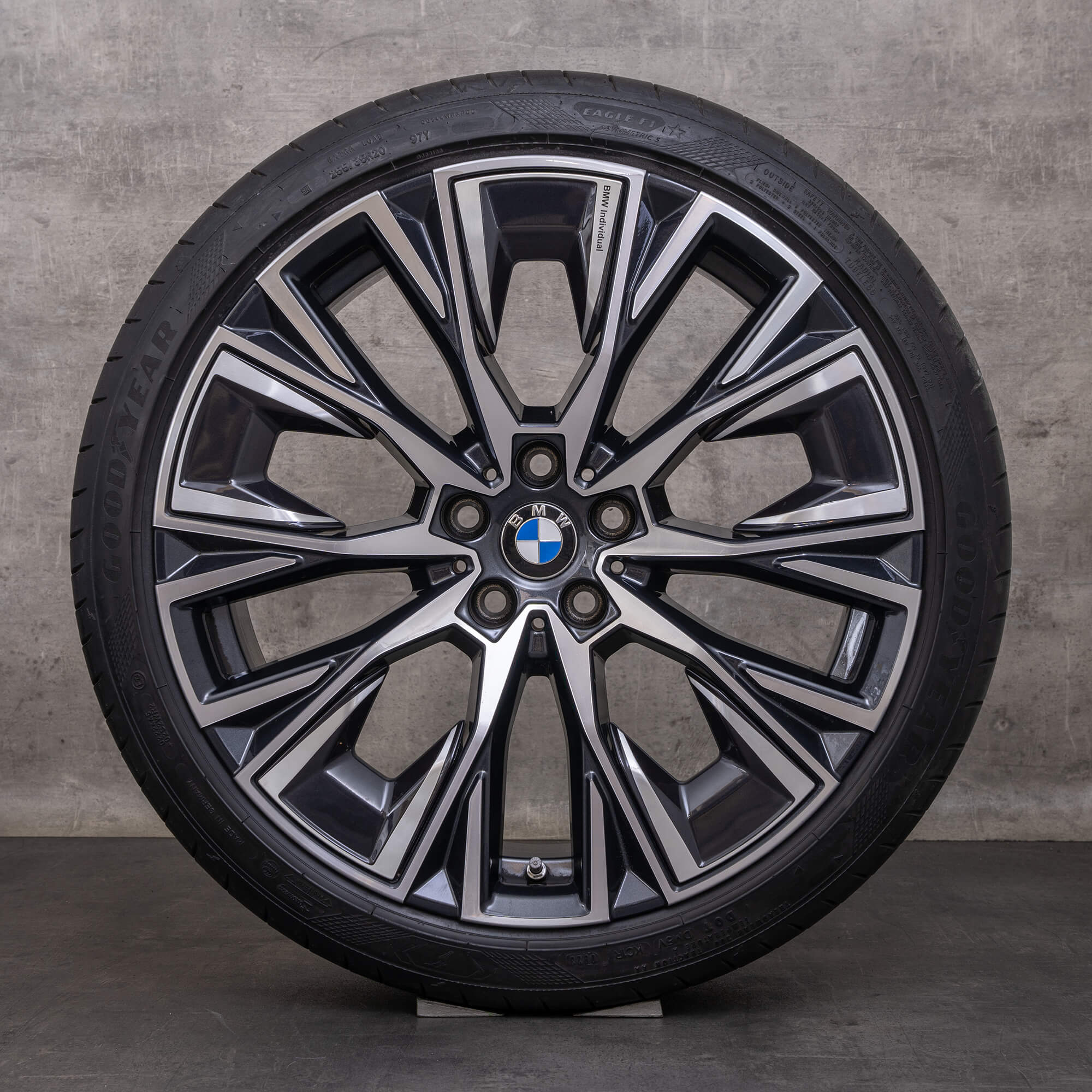 Oem BMW Série 4 i4 pneus hiver jantes 20 pouces G26 Gran Coupe Styling 862 i 8747310 8747311 midnight grey brillant
