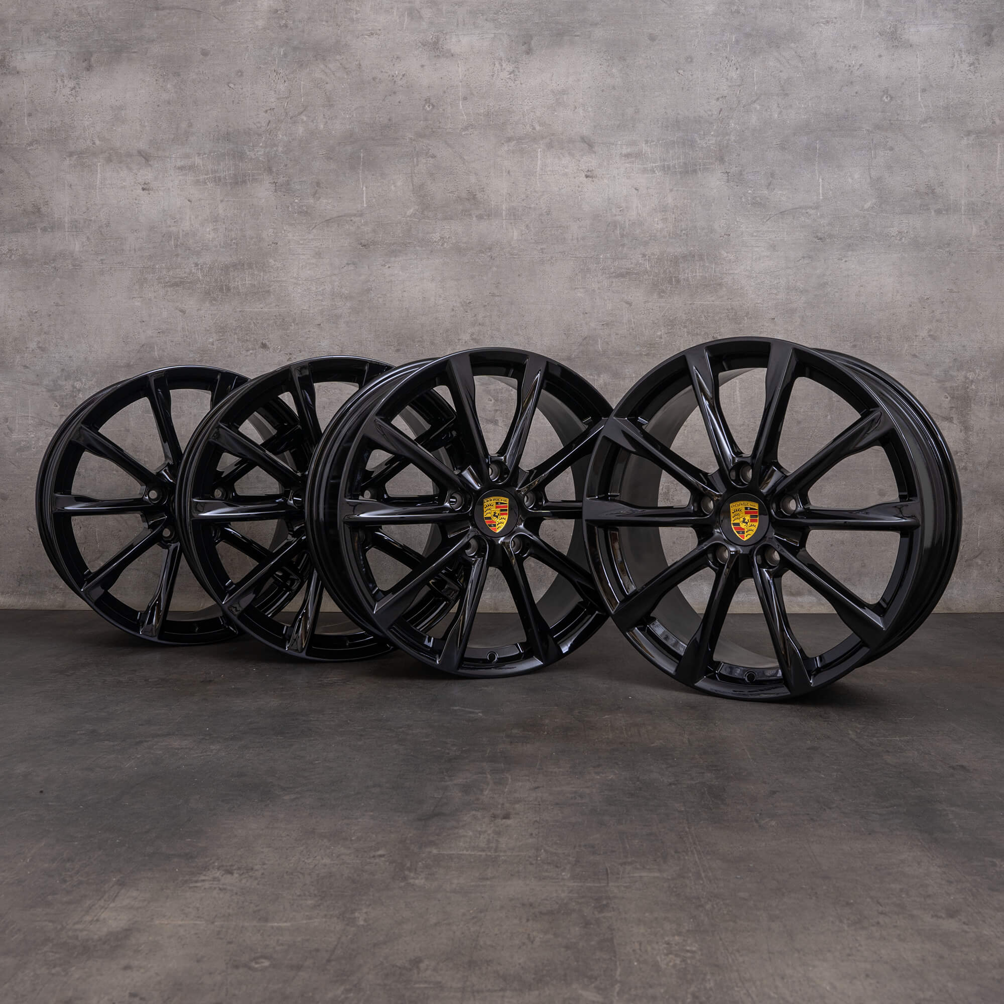 OEM Porsche Boxster Cayman Rims 19 inch 982 982601025 982601025A black glossy