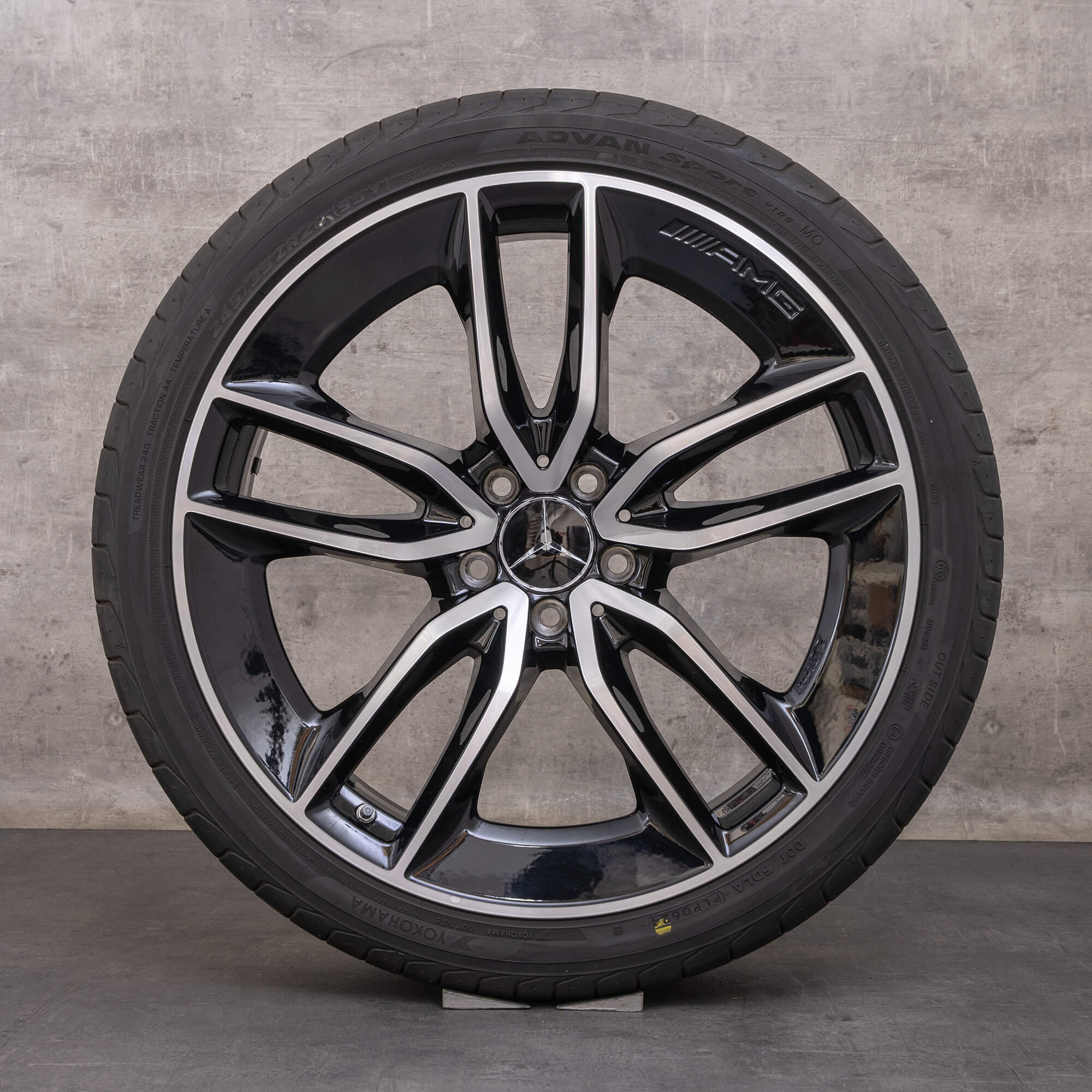 Genuine Mercedes Benz CLS 53 AMG llantas 20 pulgadas C257 4Matic Sommerrder A2574013100 A2574012200 negro brillante torneado