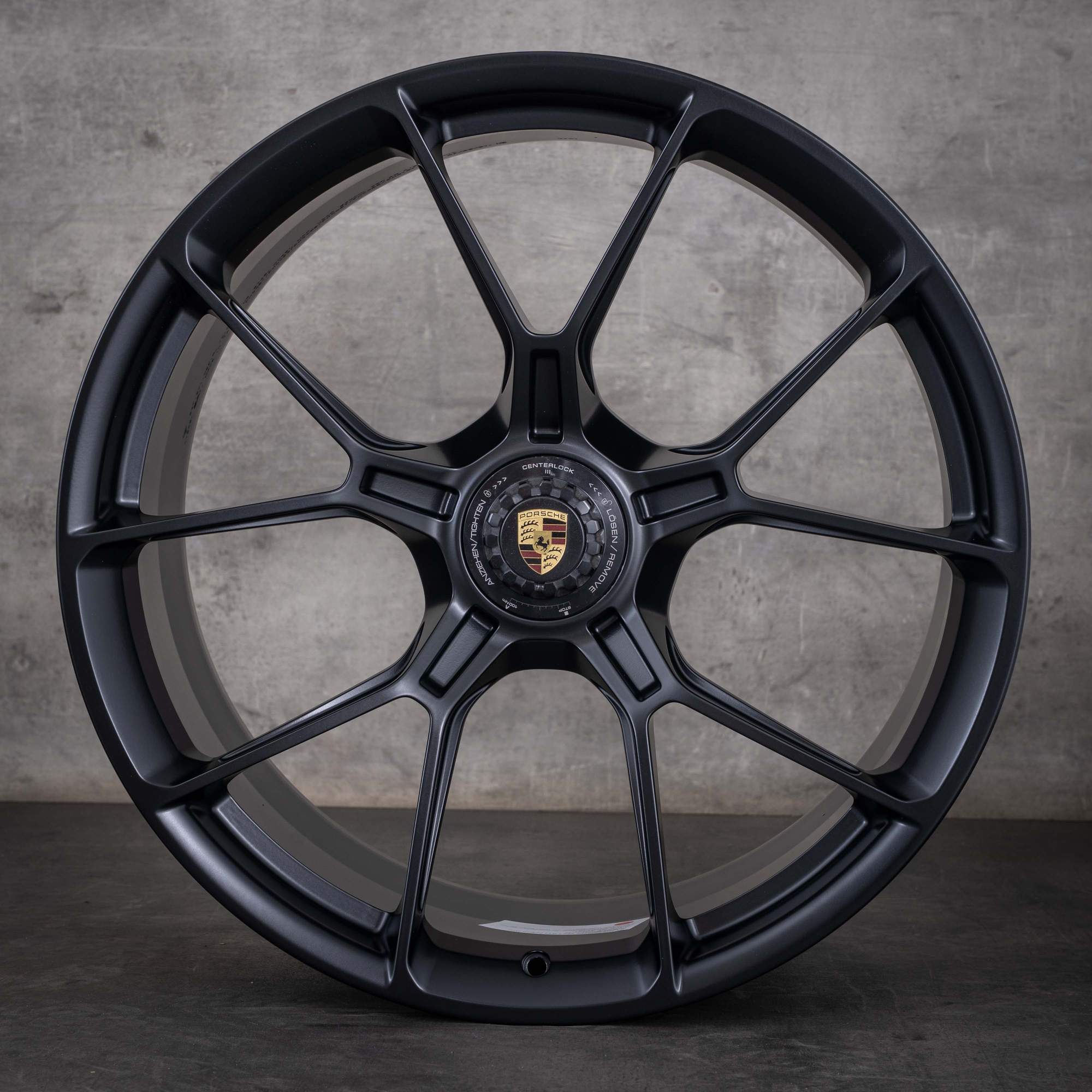 Jante d'origine Porsche 992 I & II 21 pouces GT3 RS 9GT601025R noir mat