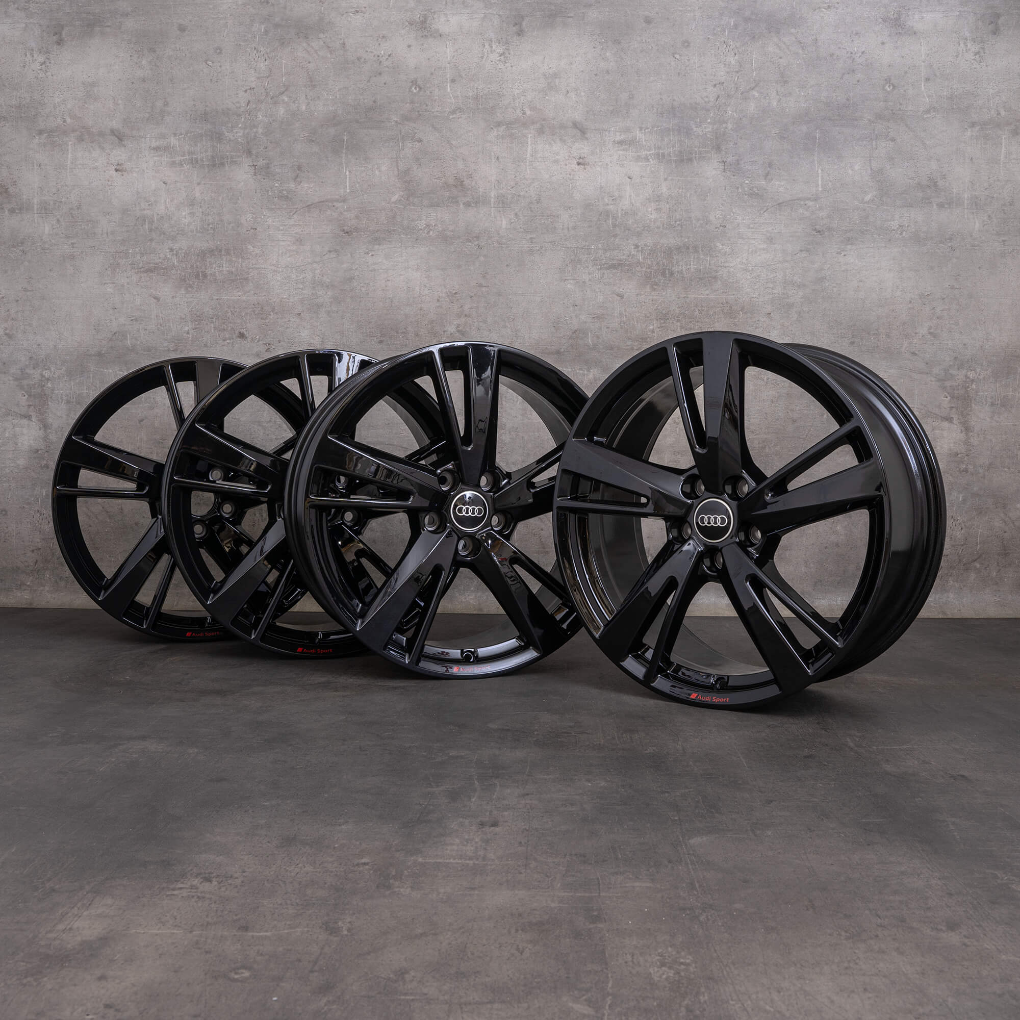 OEM Audi A3 S3 RS3 Rims 19 inch 8V Blade 8V0601025FK black glossy