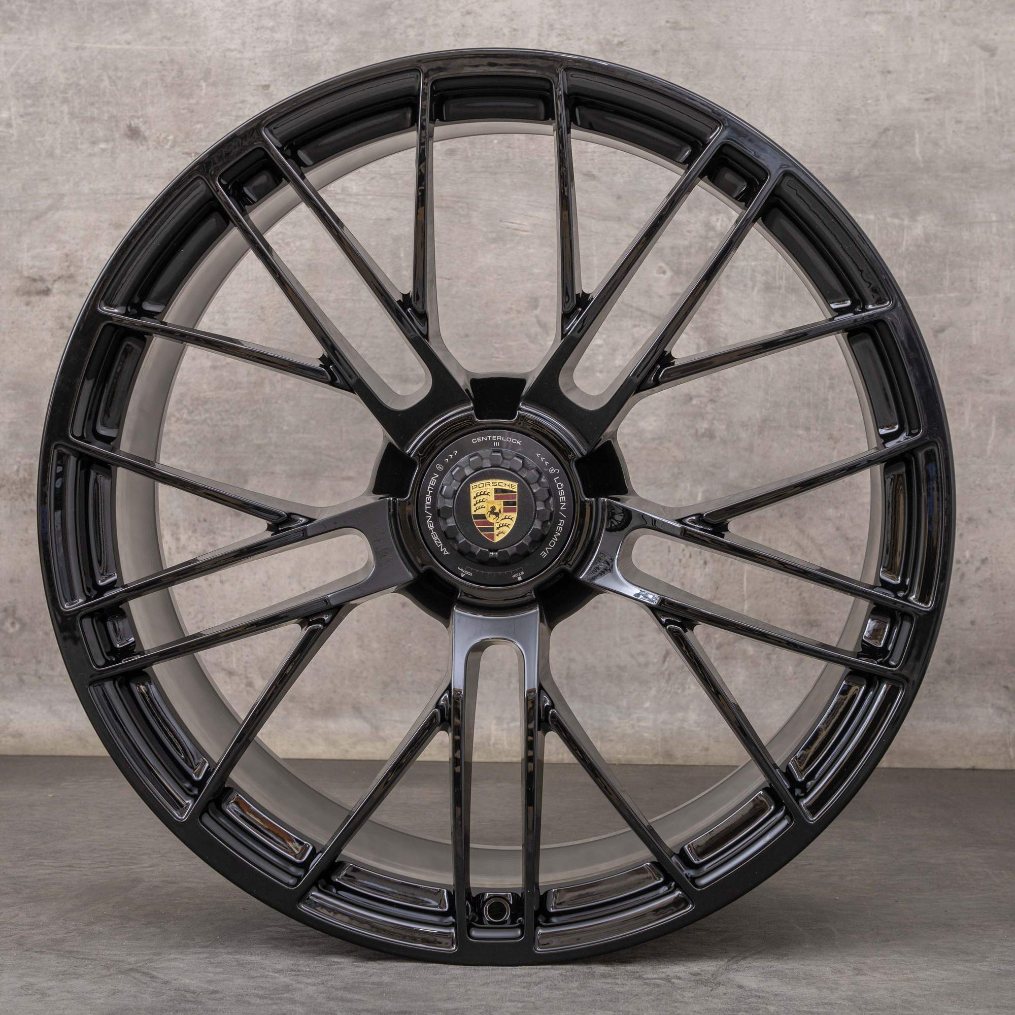 Alkuperäiset Porsche 992 II vanteet 20 21 tuuman Turbo S 992601025GN 992601025HE musta kiiltävä UUSI