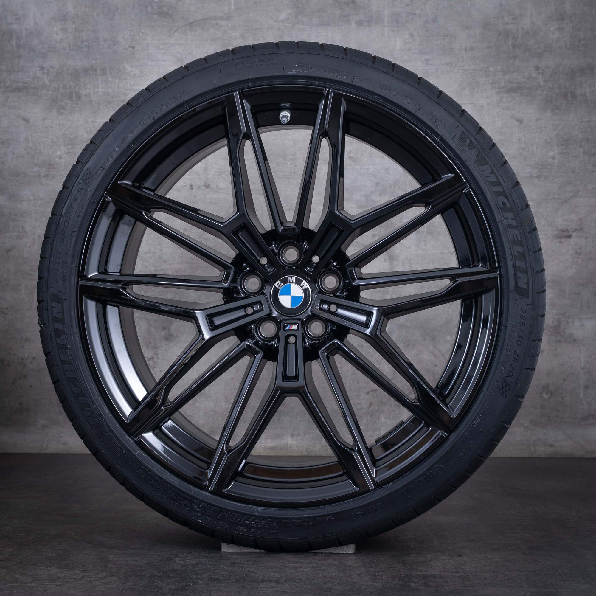 Original BMW M2 M3 M4 Felgen 19 20 Zoll G87 G80 G81 G82 G83 Sommerräder Styling 930 M 7882869 7882870 schwarz glanz