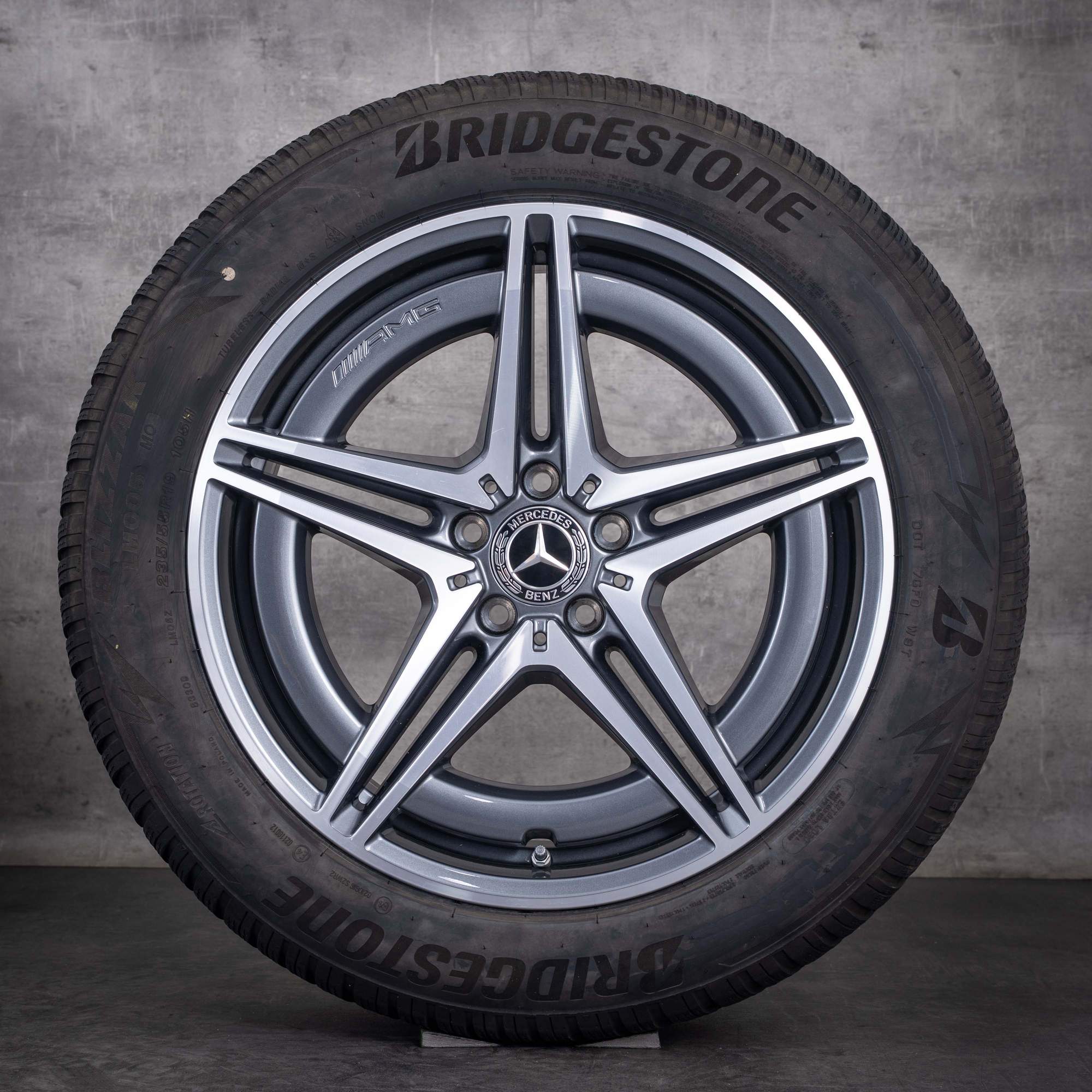 OEM Mercedes-Benz EQC AMG 19inch N293 winter wheels rims A2934011400 A2934010700 Himalaya Gray diamond cut