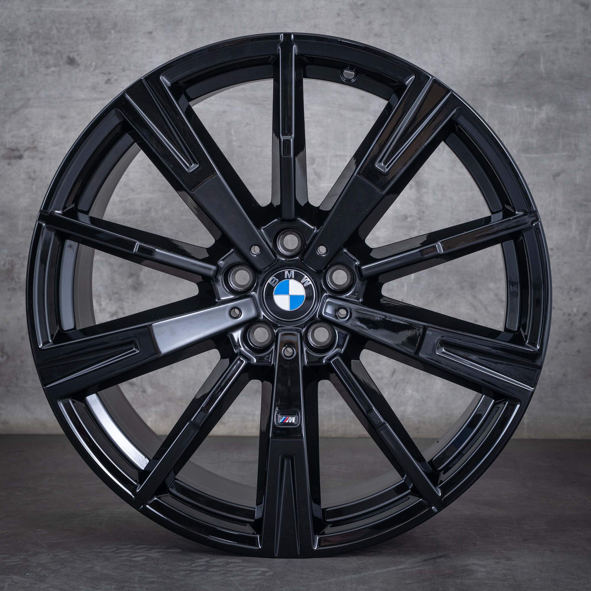 Oryginalne felgi BMW serii 5 i5 20 cali G60 G61 Styling 938 M 5A324E6 5A324E7 czarny połysk