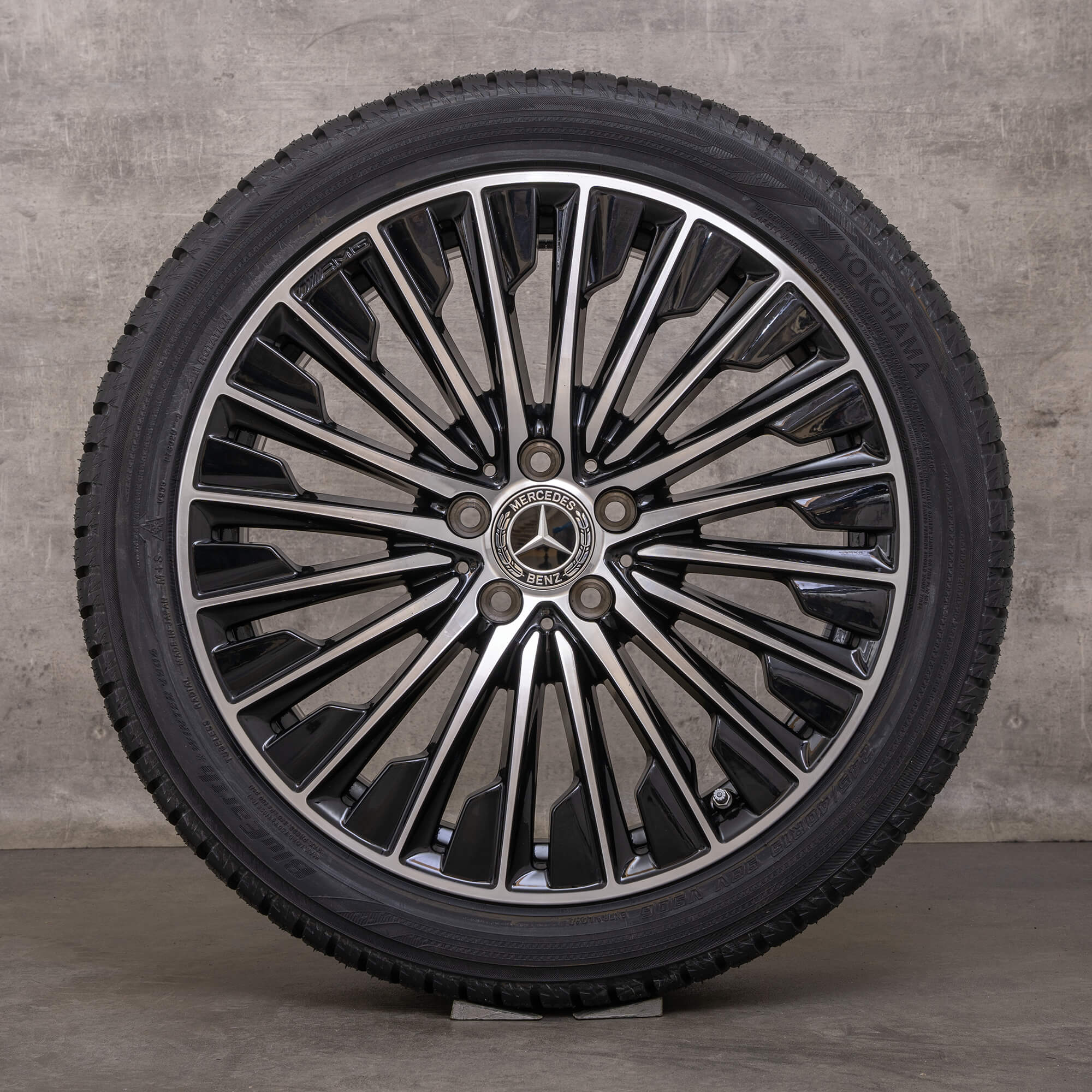 Original Mercedes Benz CLE AMG llantas de invierno 19 pulgadas C236 A236 A2364011900 A2364012000 negro brillante torneado