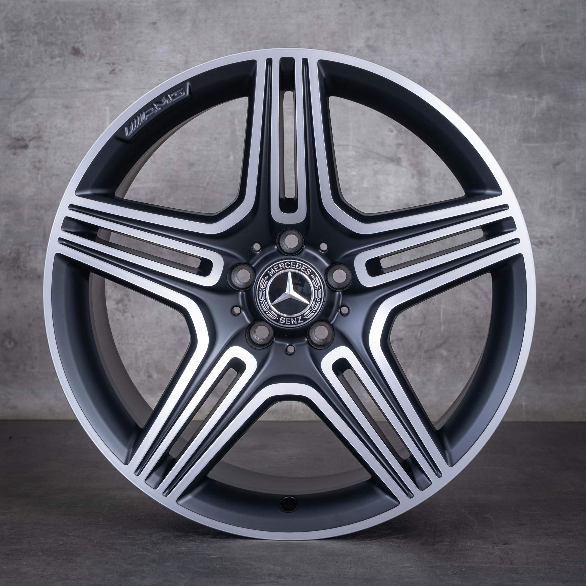 Jante originale Mercedes-Benz SL 63 & 65 AMG de 19 inci R231 W231 A2314010000 A2314011902 negru mat fața diamantată NOI