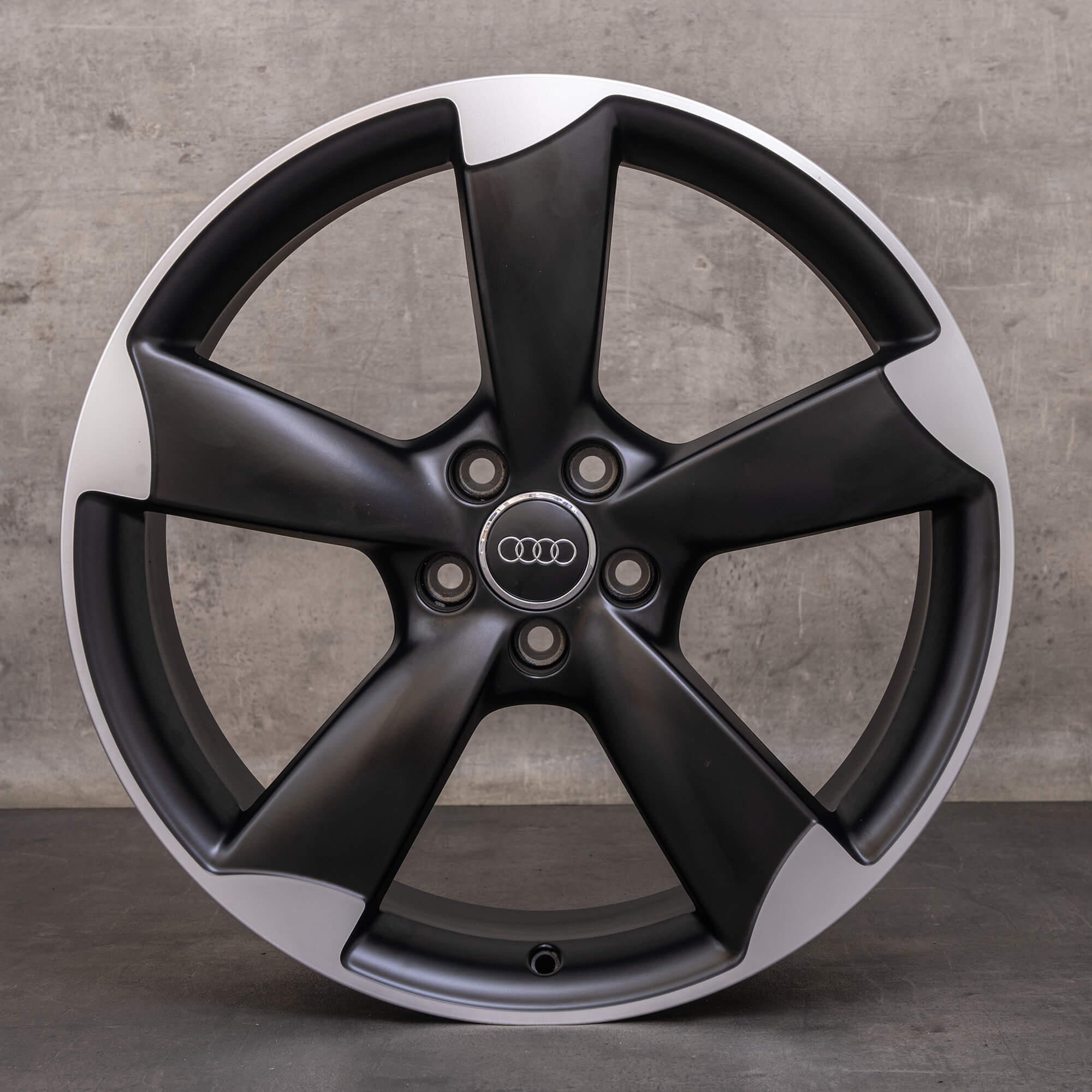 Original Audi Q3 RSQ3 Felgen 20 Zoll 8U Rotor 8U0601025K schwarz matt glanzgedreht NEU