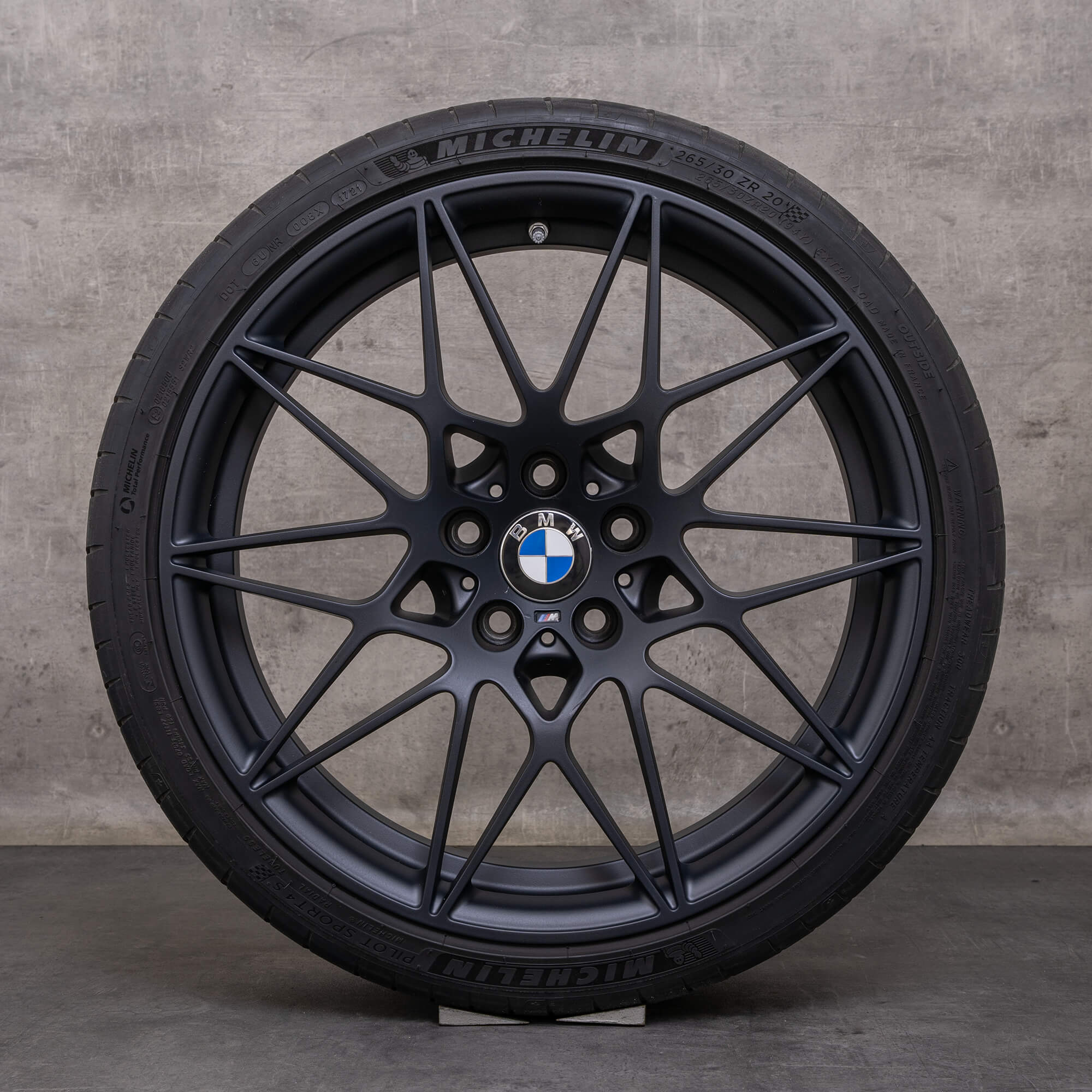 OEM BMW M3 M4 rims 20 inch F80 F82 F83 summer styling 666 M 2287500 2287501 black matt