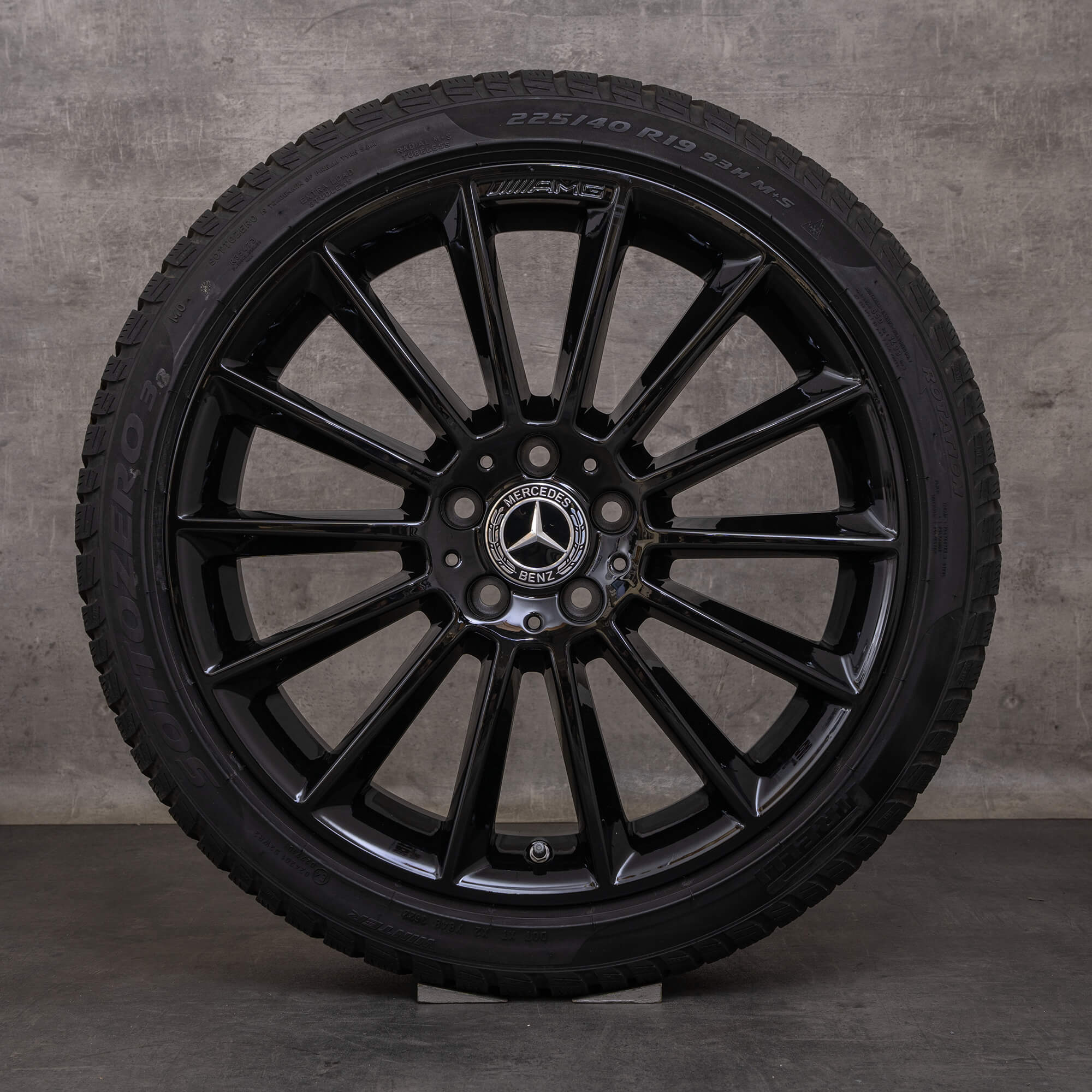 Oem Mercedes Benz A B classe CLA pneus hiver jantes 19 pouces W177 V177 W247 C118 X118 A1774011600 noir brillant