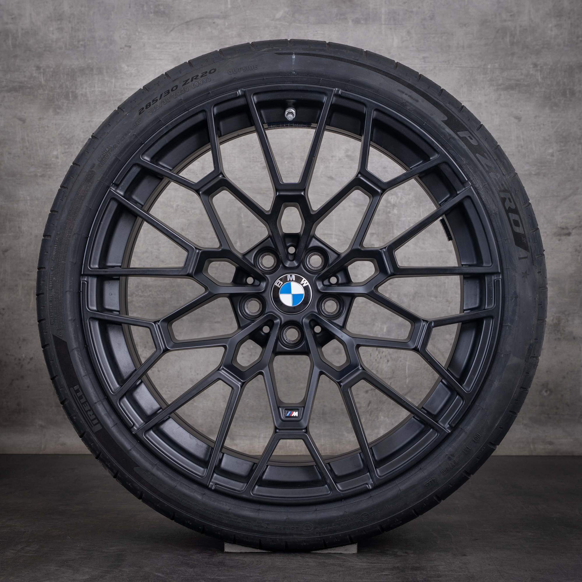 Jantes originais BMW M2 M3 M4 19 20 polegadas G87 G80 G81 G82 G83 pneus de verão Styling 827 M 7884365 7884366 preto mate