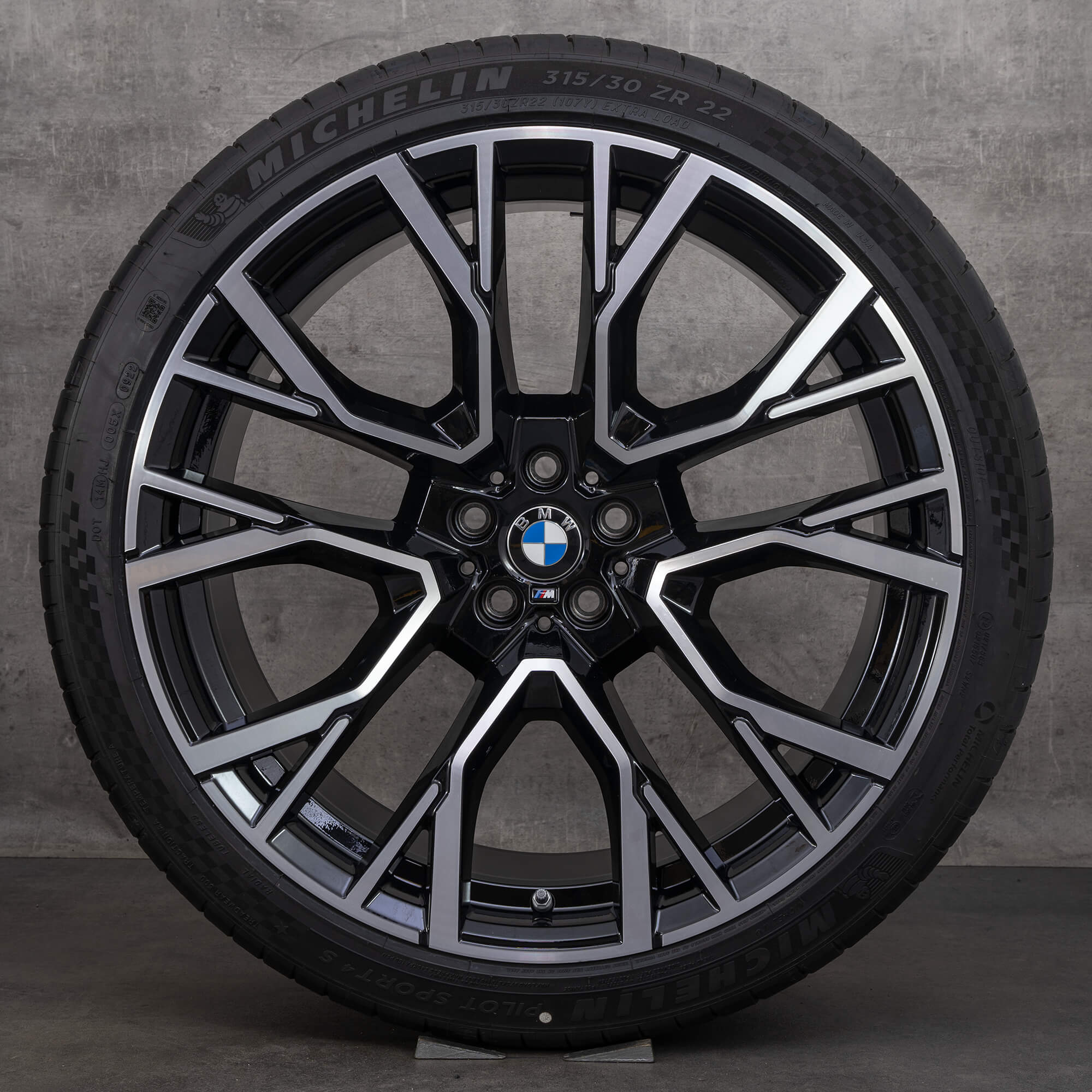  X6M 21.22インチホイールセット BMW 21 22 inch rims X5M F95 X6M F96 809M summer tires 8090796