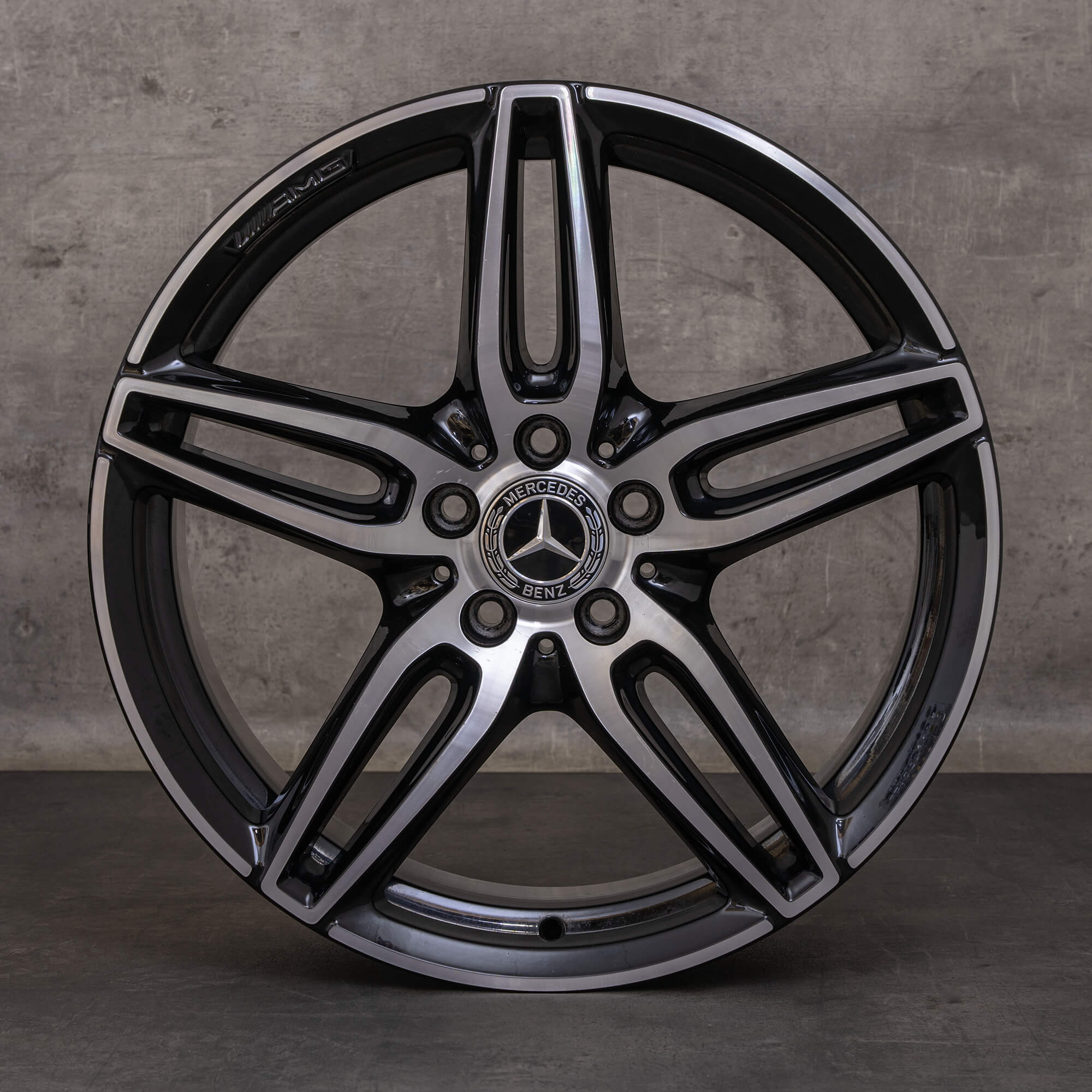 OEM Mercedes Benz E-Class AMG Rims 19 inch W213 S213 C238 A238 A2134012000 black glossy turned