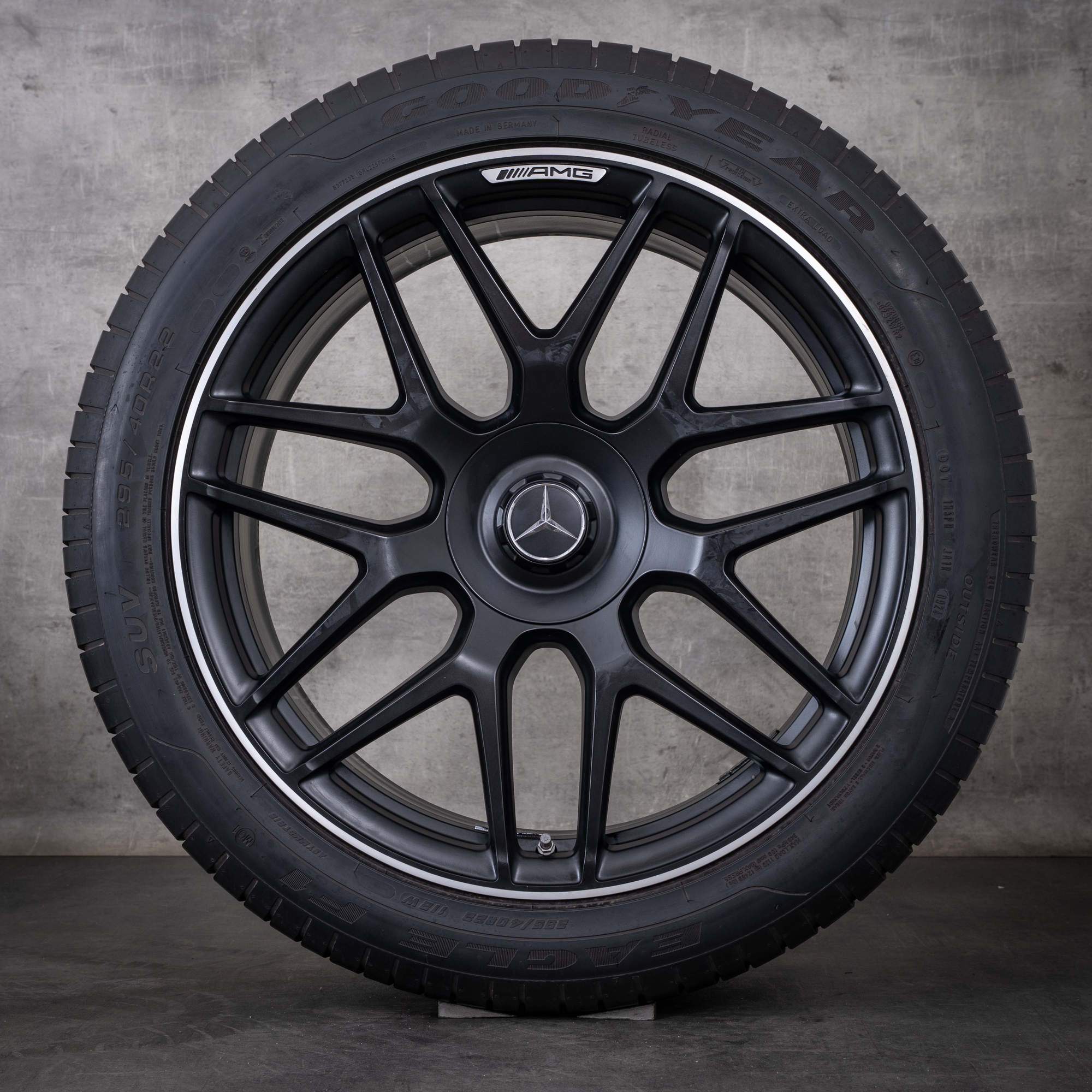 OEM Mercedes-Benz G-Class G63 AMG 22-inch rims W465 W463A summer wheels A4634012000 matte, diamond cut