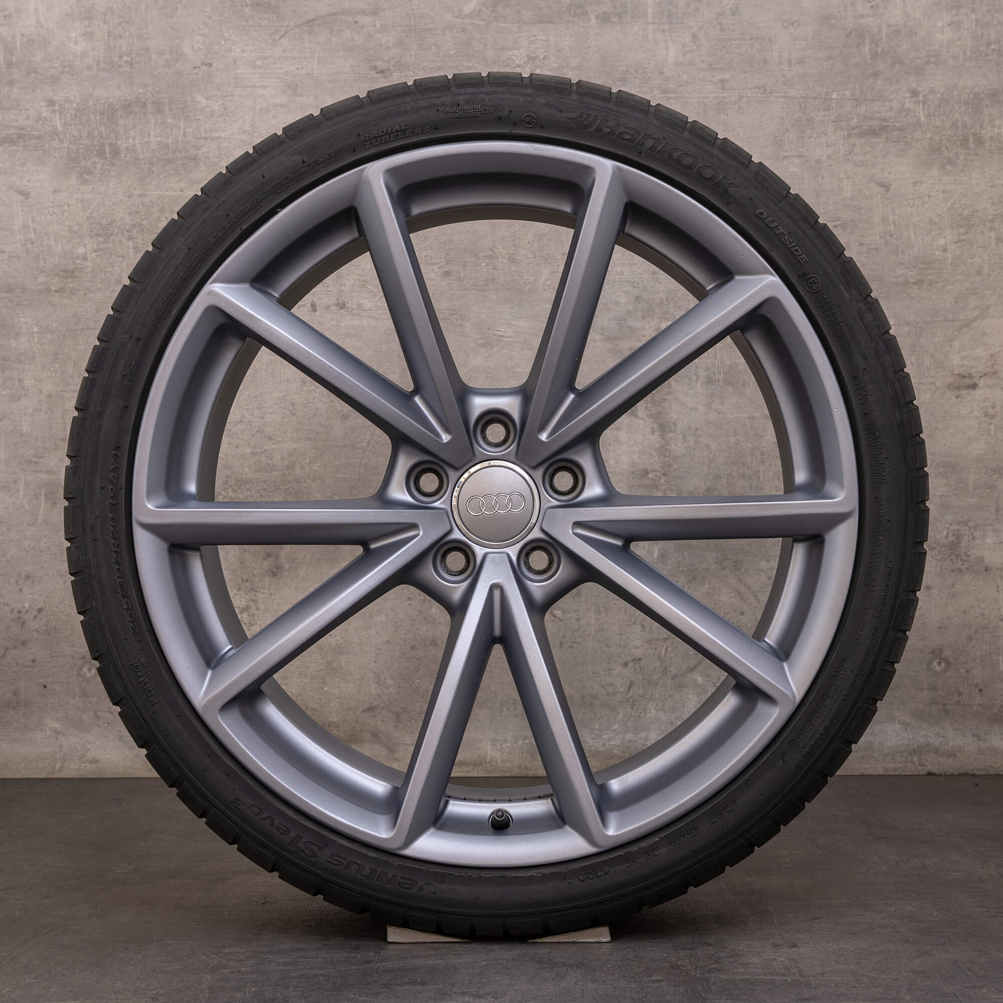 Original Audi A5 S5 vinterhjul 20 tum 8T 8F B8 fälgar / fälg 8T0601025CQ titan matt