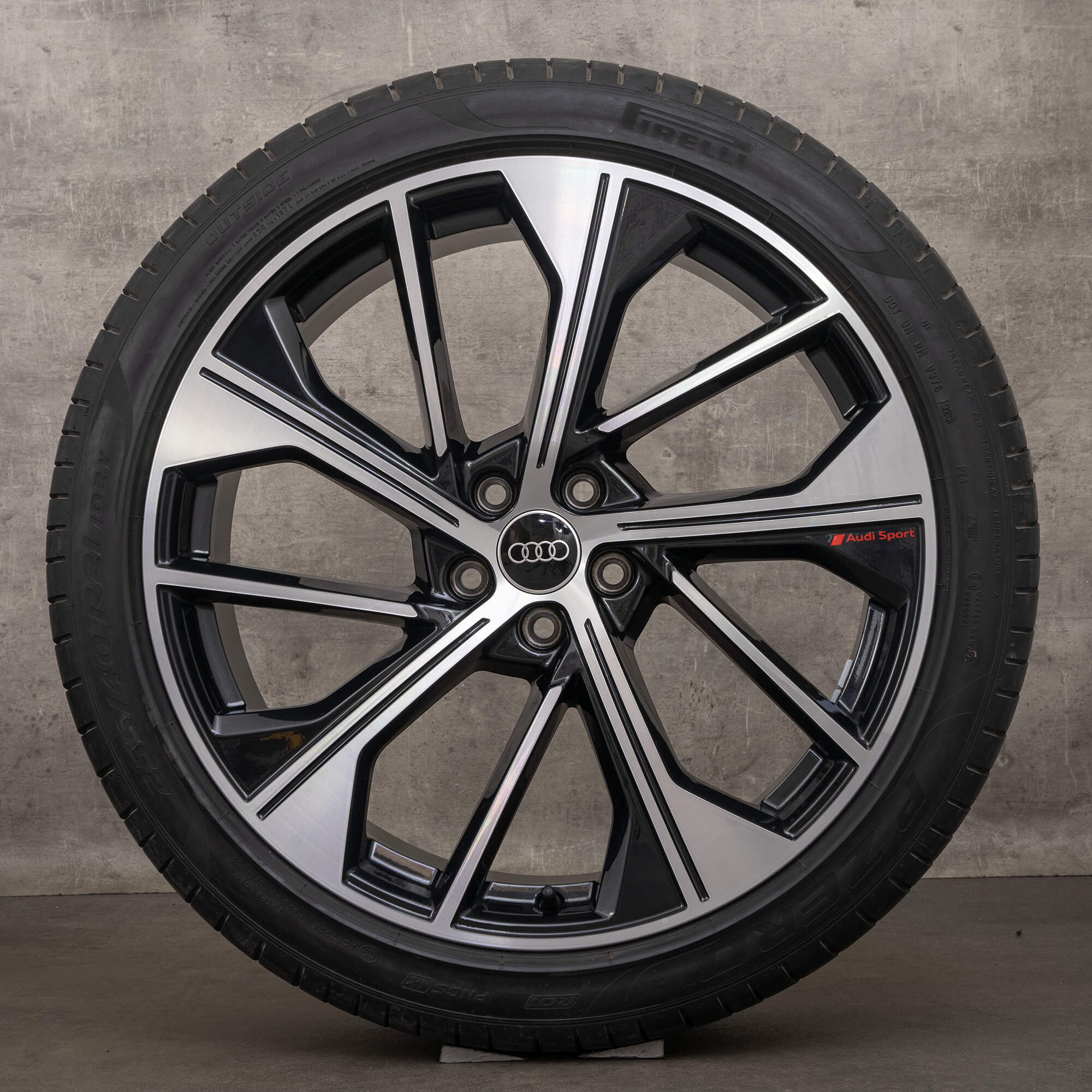 Original Audi Q5 SQ5 Winterräder 21 Zoll FY Felgen 80A601025BQ schwarz glanzgedreht