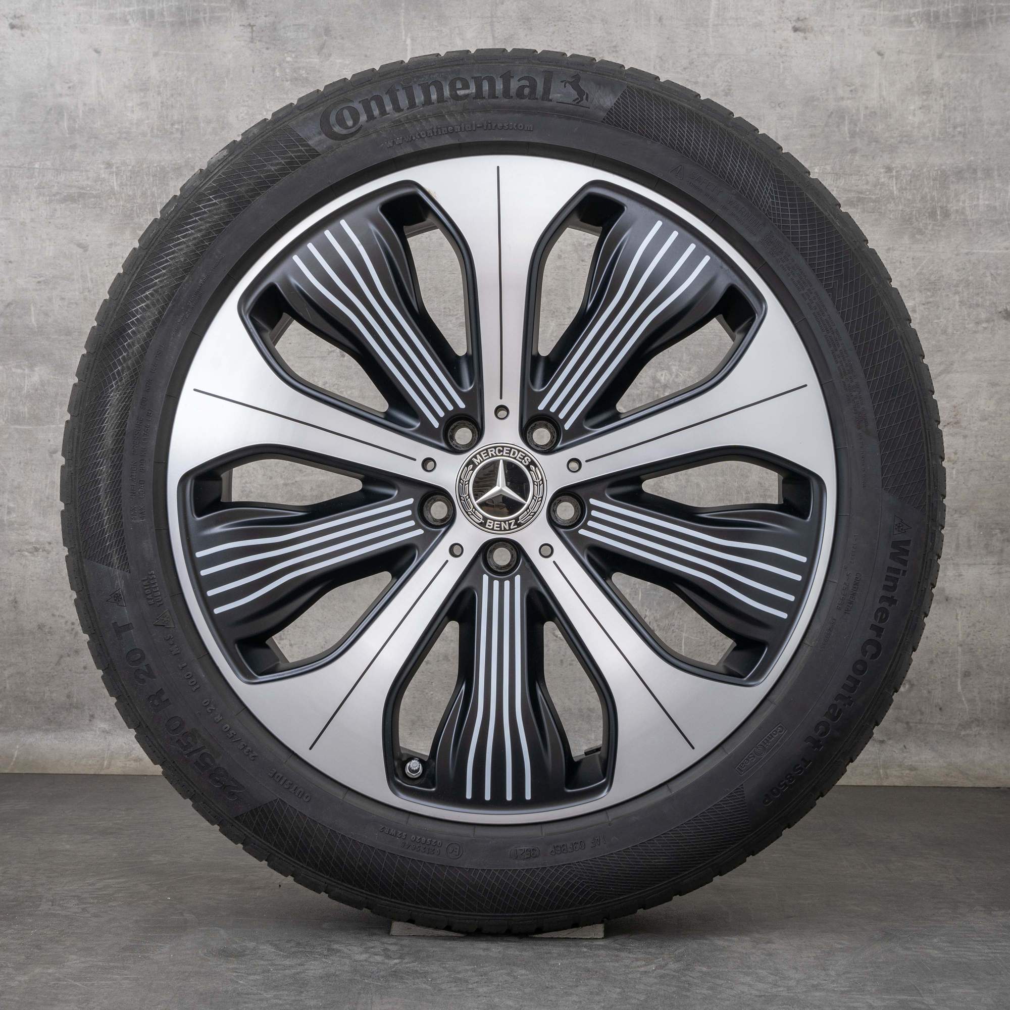 Oem Mercedes Benz EQC pneus hiver jantes 20 pouces N293 A2934010300 A2934010500 noir mat brillant