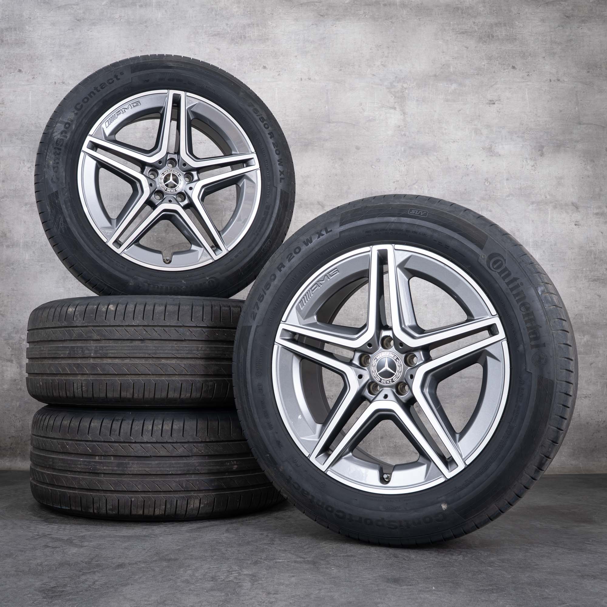 Originalní letní ráfky na auto Mercedes Benz GLE & 53 AMG 20" X167 C167 A1674013200 A1674013300 himalaya šedá lesklá