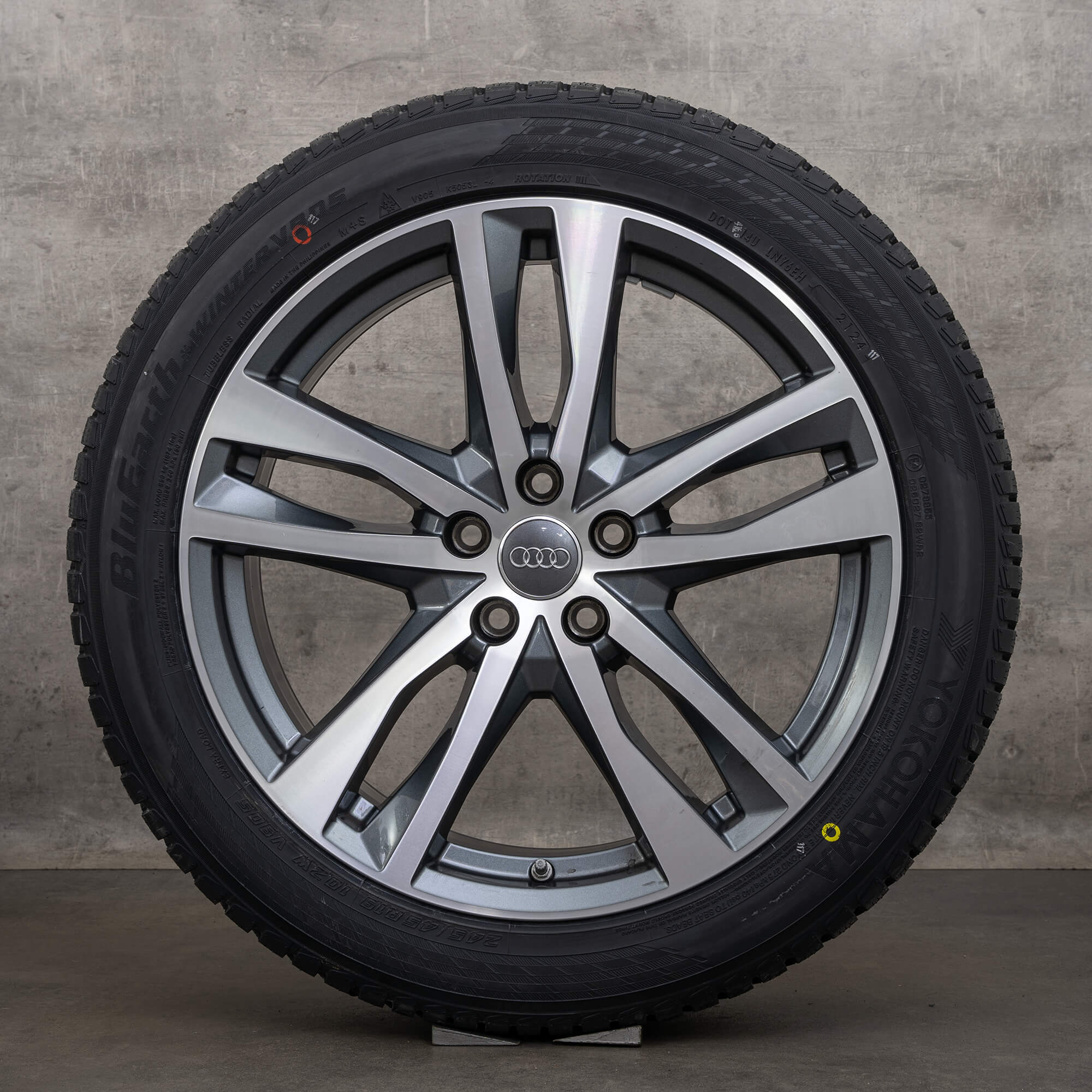 Jantes hiver d'origine Audi A6 S6 19 pouces jantes 4K C8 4K0601025H anthracite, brillant