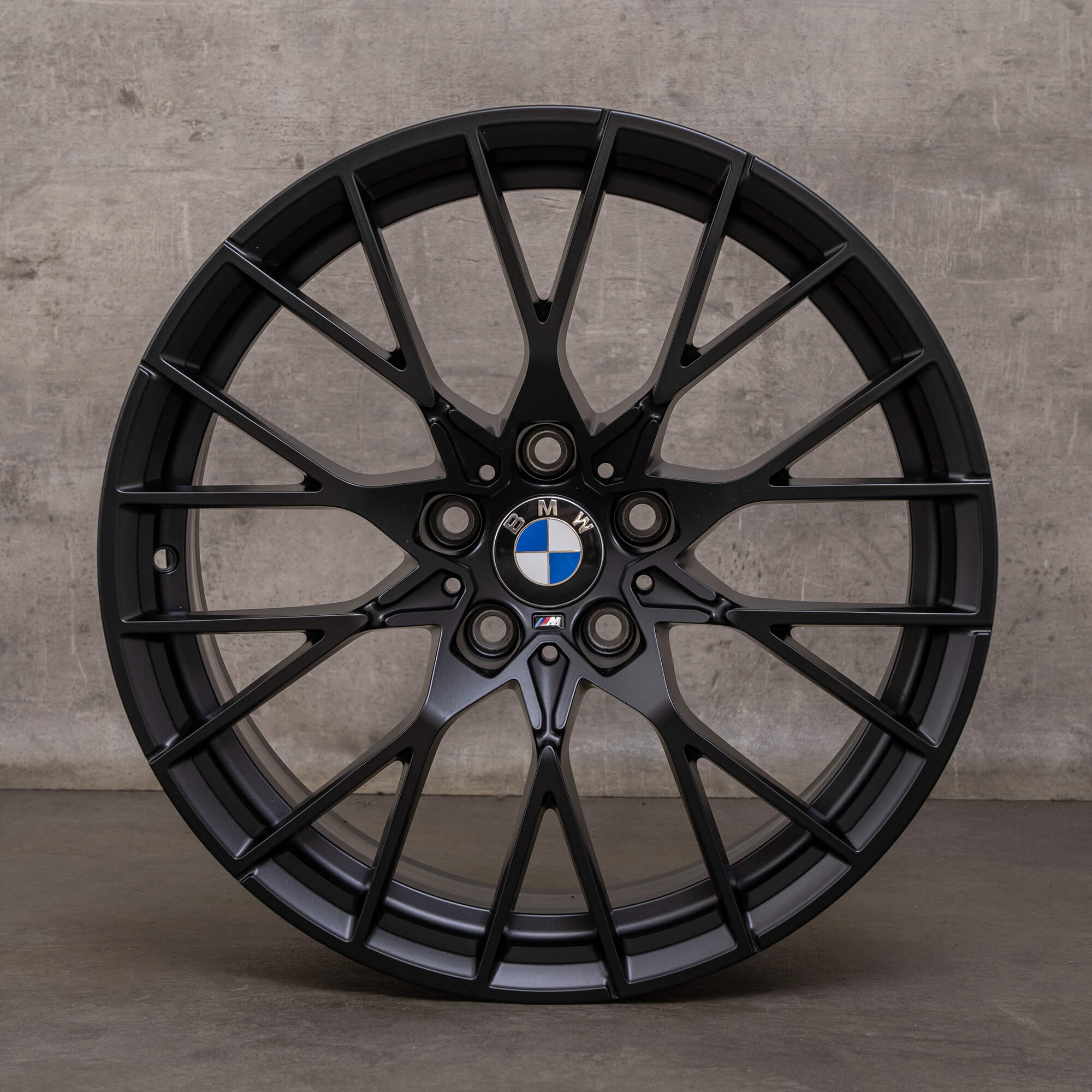 Original BMW M2 felger 19 tommer F87 Styling 788 M 8073847 8073848 svart matt