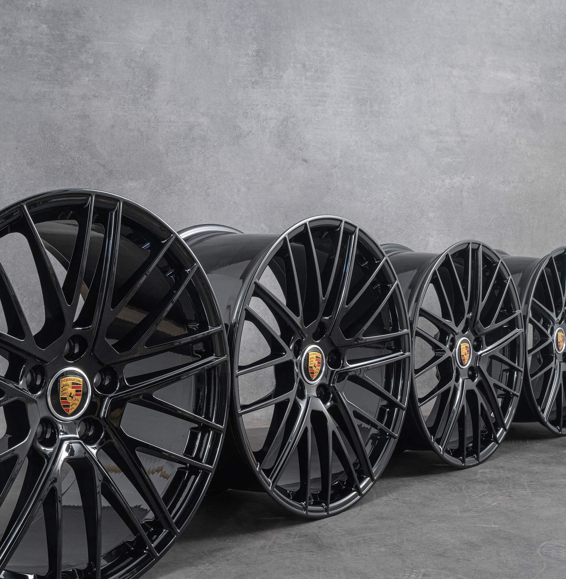 Porsche Rims Basic OEM Porsche rims 992 Turbo V black 20 21 inch 992601025BD 992601025N