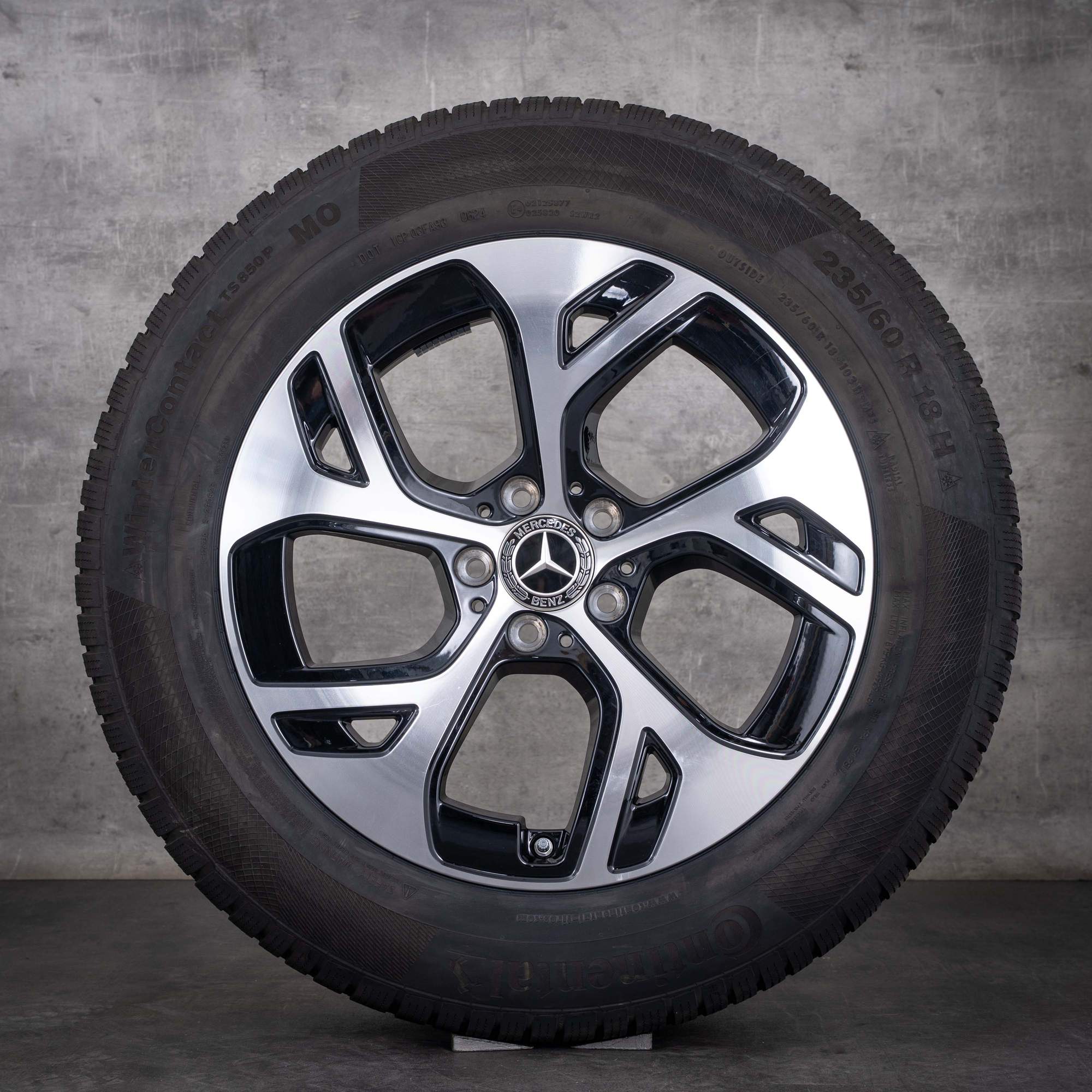 OEM Mercedes-Benz GLC 18-inch winter wheels C254 X254 & hybrid rims A2544010100 A2544014700 Gloss Black