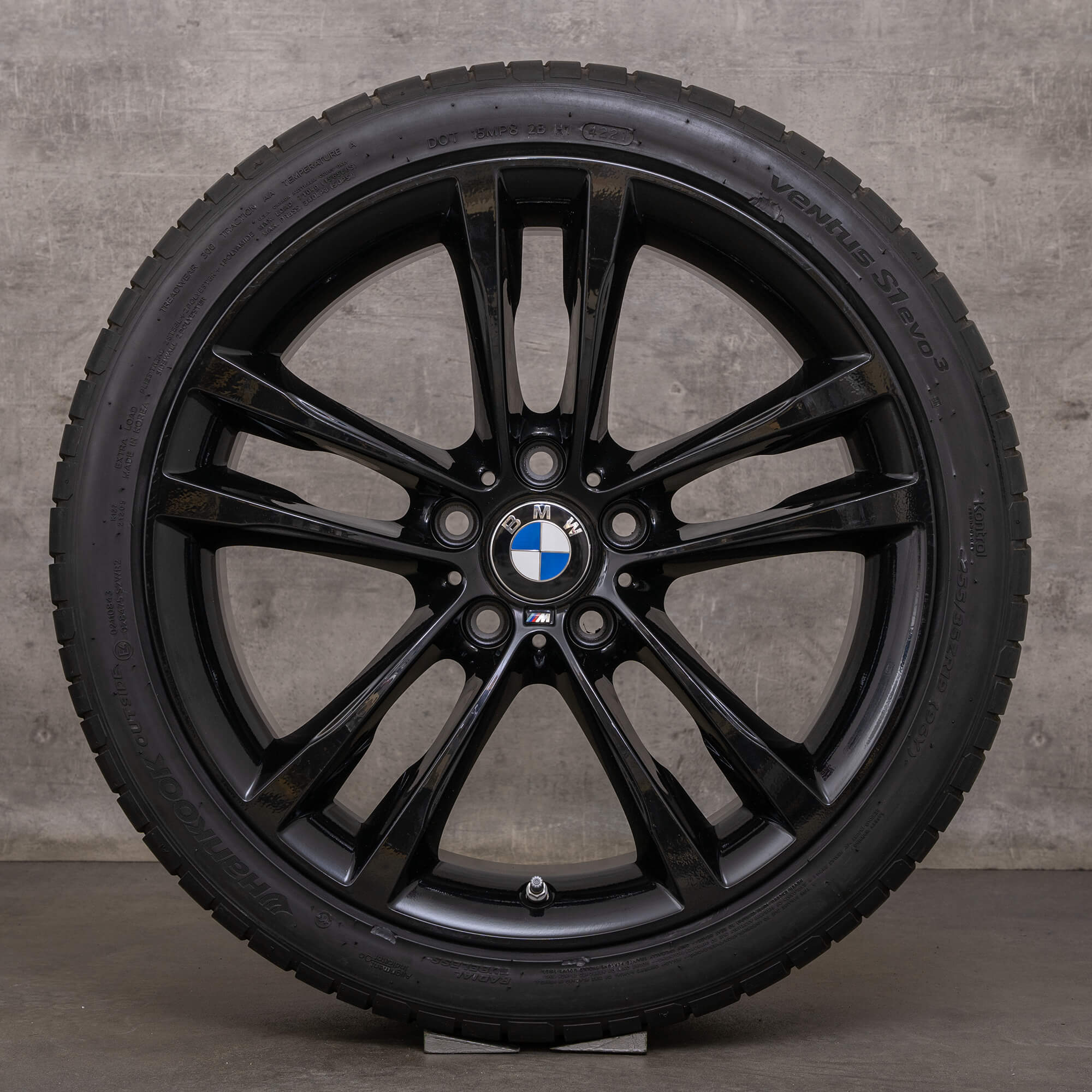 OEM BMW 3 Series rims 19 inch F34 GT Gran Turismo summer wheels styling 598 M 7847543 7847544 black high gloss