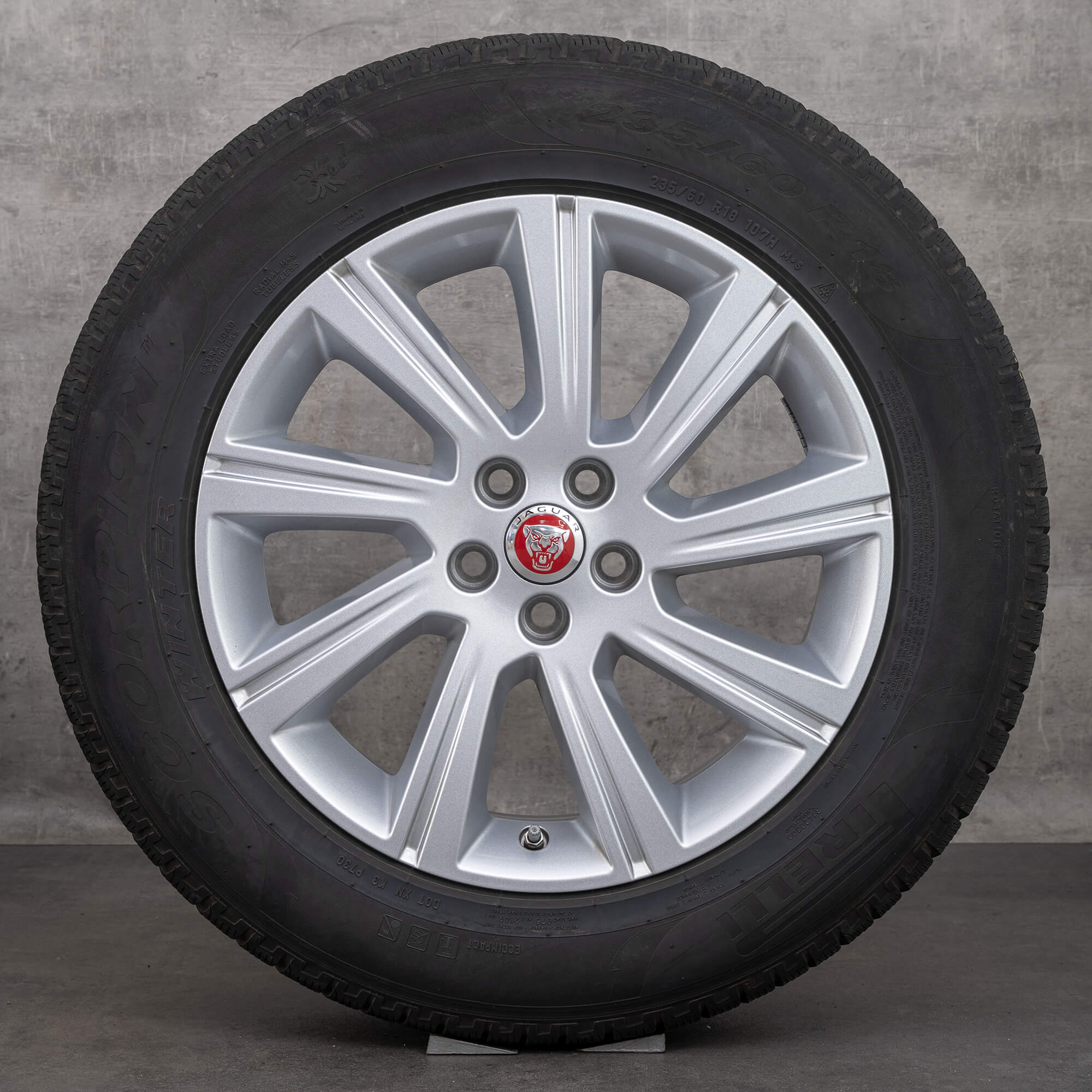 Jaguar 18 inch rims E-Pace X540 winter wheels tires J9C3-1007-BA