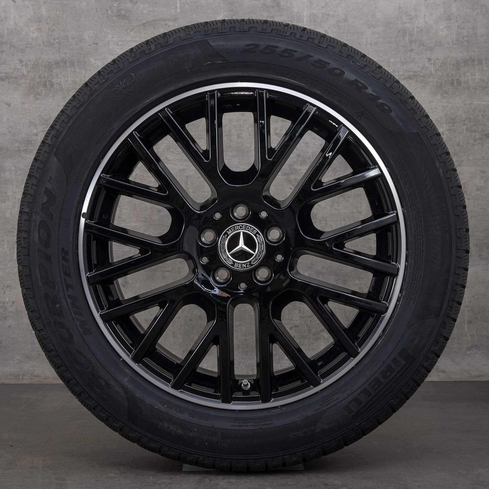 Oryginał Mercedes Benz GLE koła zimowe 19 cali V167 felgi A1674012100 czarne polerowane NOWOŚĆ
