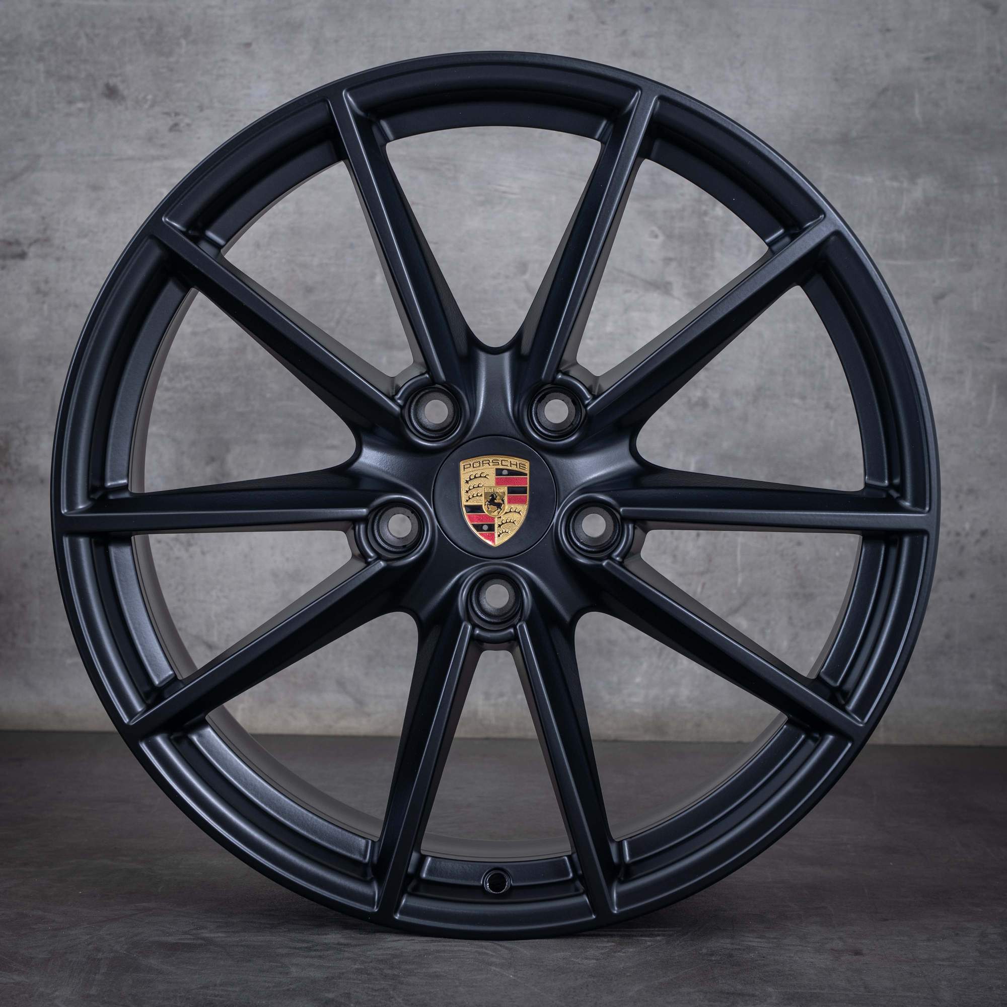 Alkuperäiset Porsche 992 I talvirenkaat 20 21 tuuman Carrera S vanteet 992601025C 992601025E musta matta