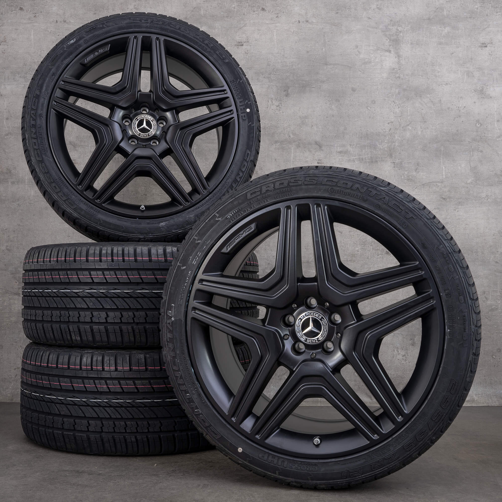 Mercedes Benz 21 inch rims AMG ML 63 W166 summer wheels tires