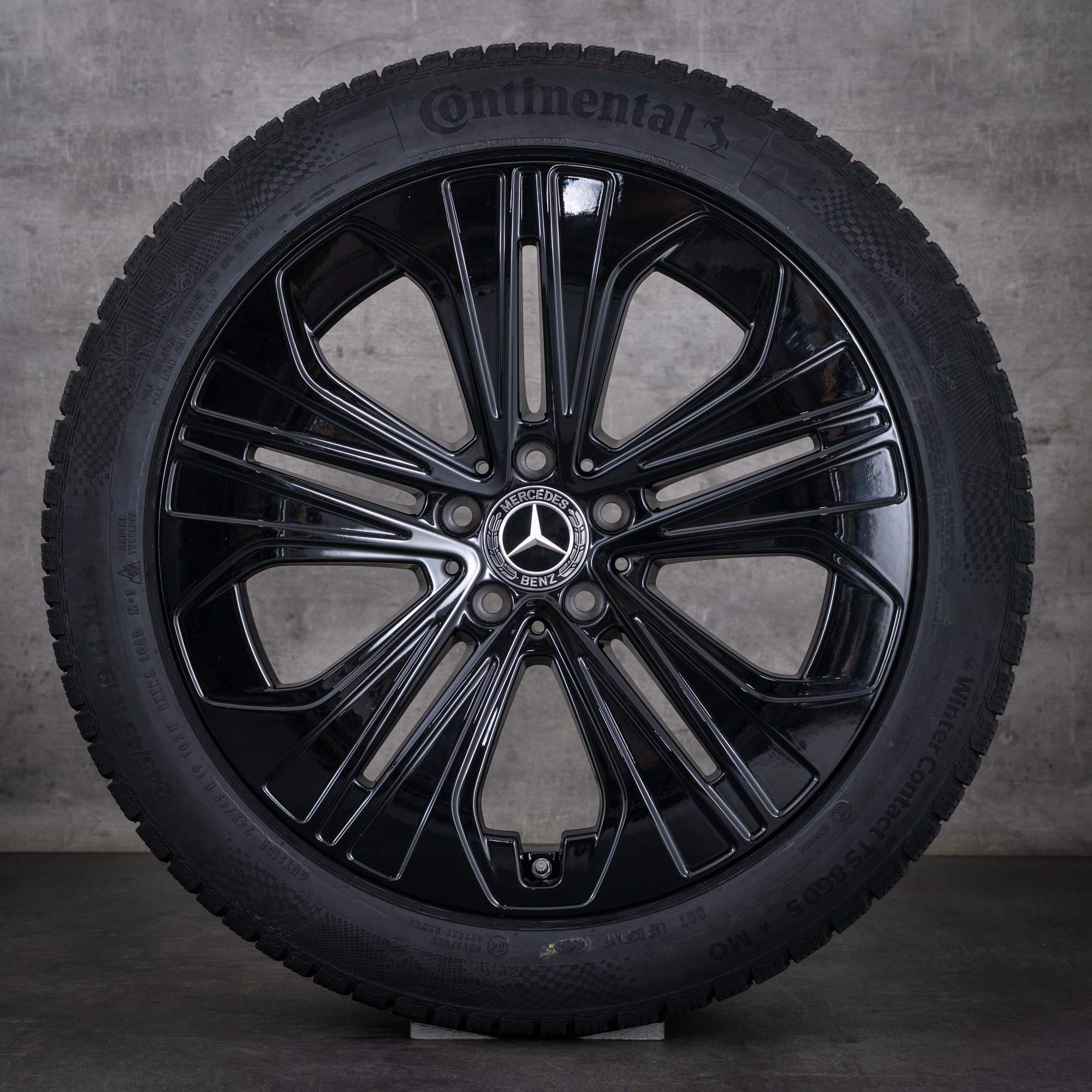 Original Mercedes Benz E-Klasse Winterräder 19 Zoll W214 S214 Felgen A2144012300 schwarz glanz