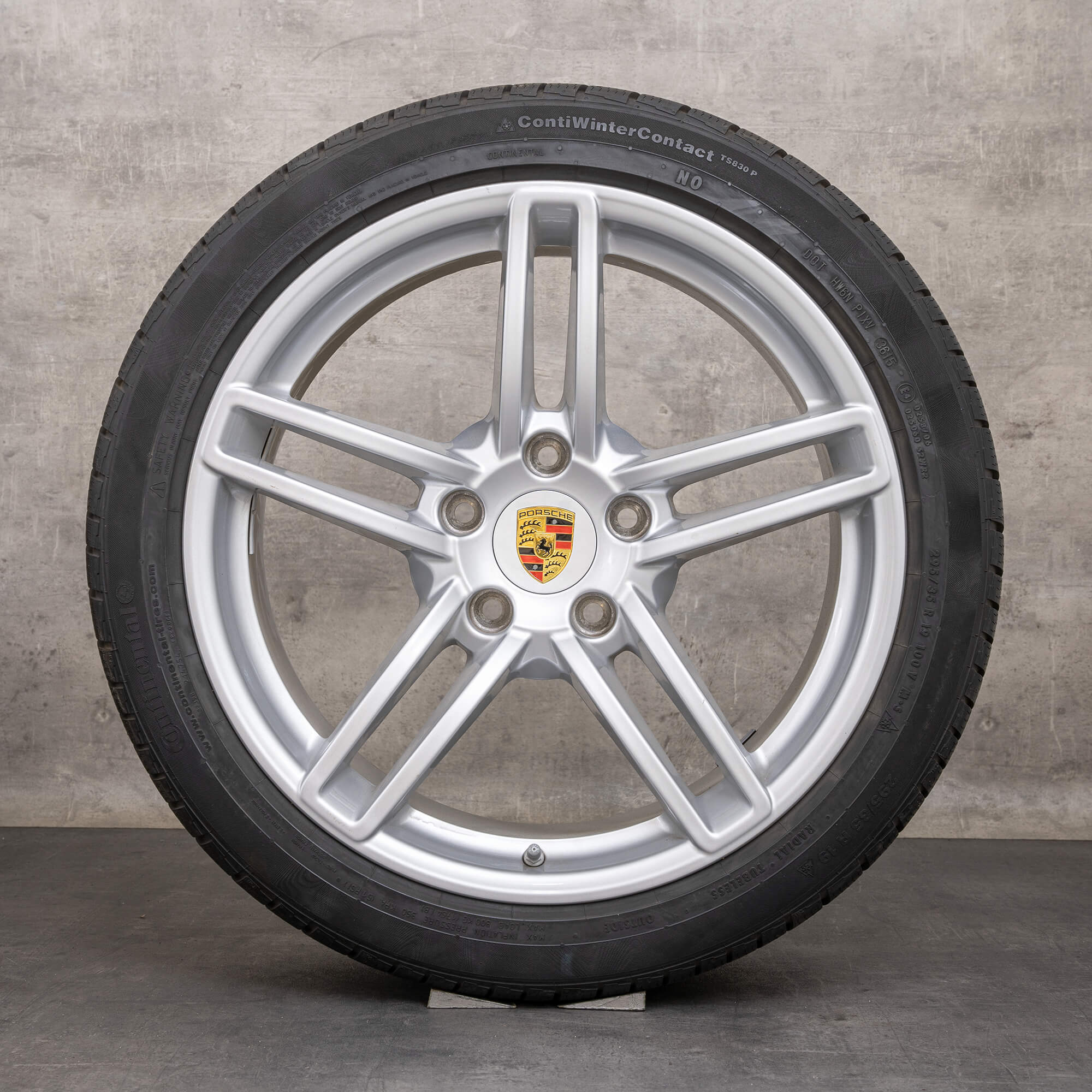 Alkuperäiset Porsche 911 Winterrder 19 tuuman 991 Carrera 4 & 4S vanteet 99136214102 99136214603 silver