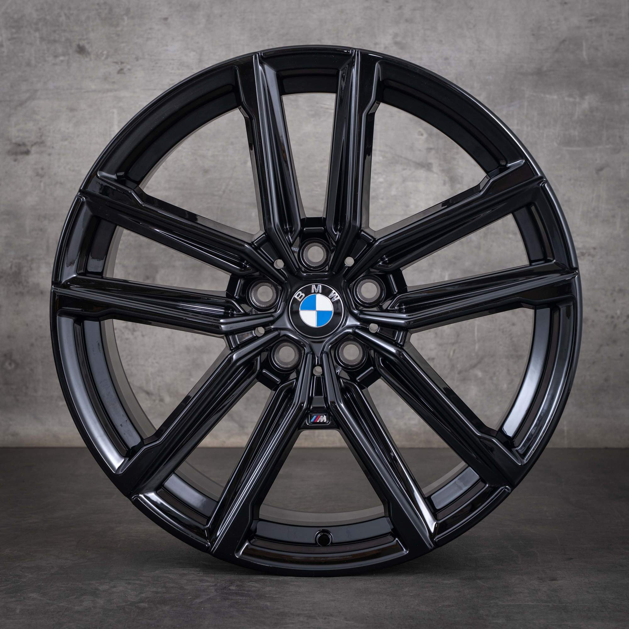Oryginalne felgi BMW serii 2, Seria 3 i 4, 19 cali, G42, G20, G21, G22, G23, stylizacja 797 M, 8747000, 8747001, czarny połysk