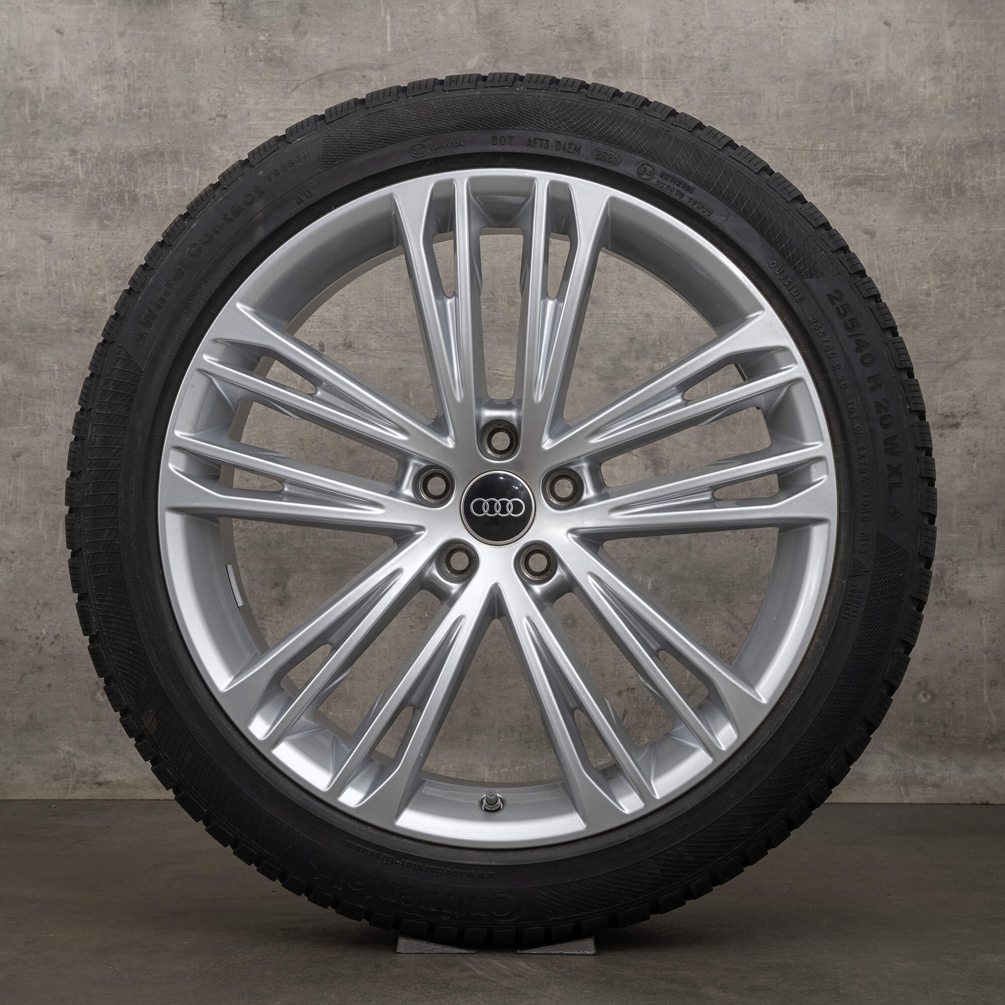 Original Audi A7 S7 vinterhjul 20 tum 4K C8 fälgar 4K8601025F silver