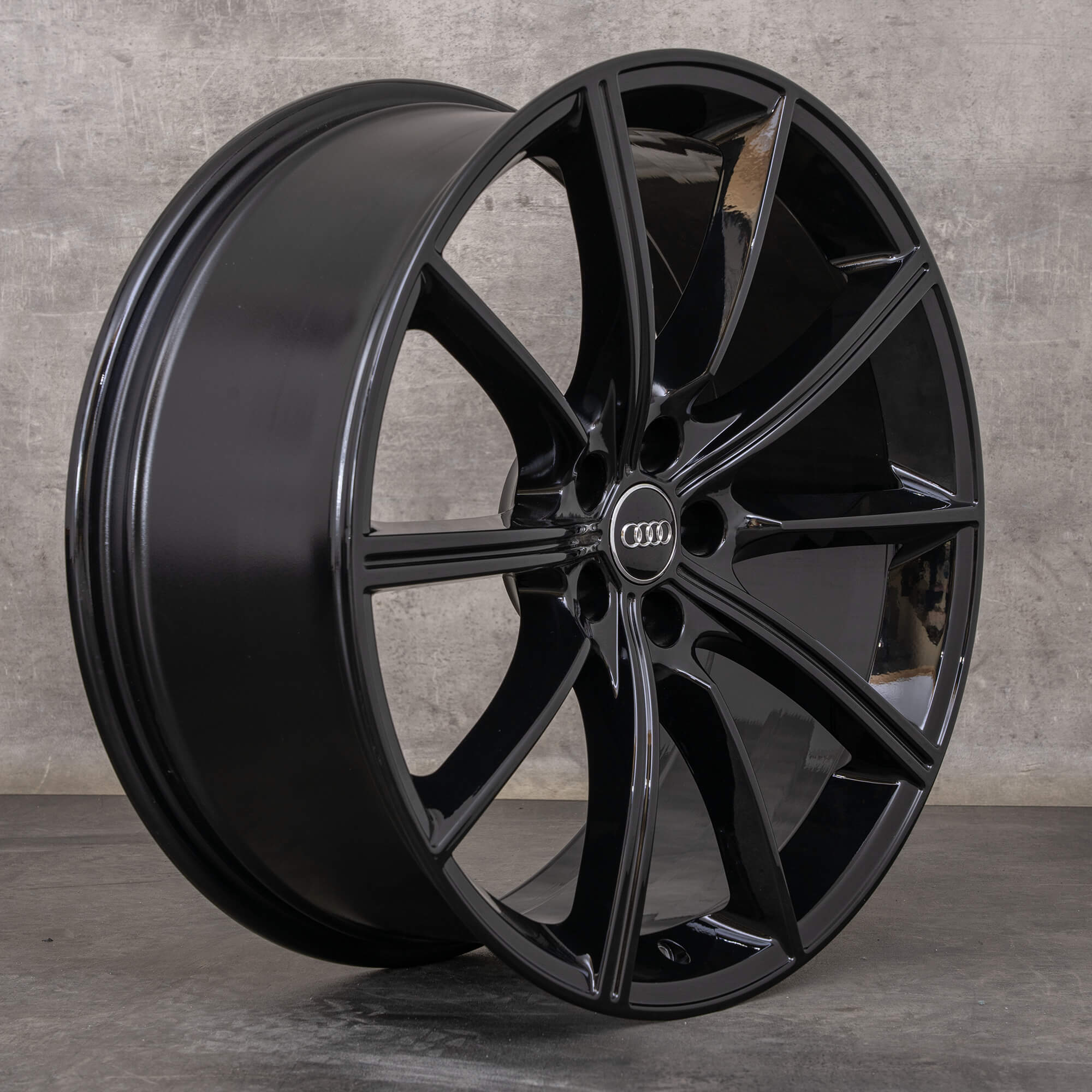 Llanta original Audi RS6 RS7 21 pulgadas 4K C8 4K0601025AA negro brillante