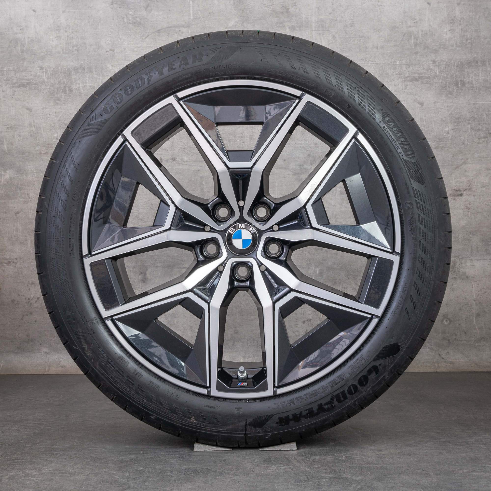 Original BMW 5er Felgen 19 Zoll G60 G61 Sommerräder 5A324D8 5A324D9 Styling 934 Aerodynamik orbit grey glanzgedreht