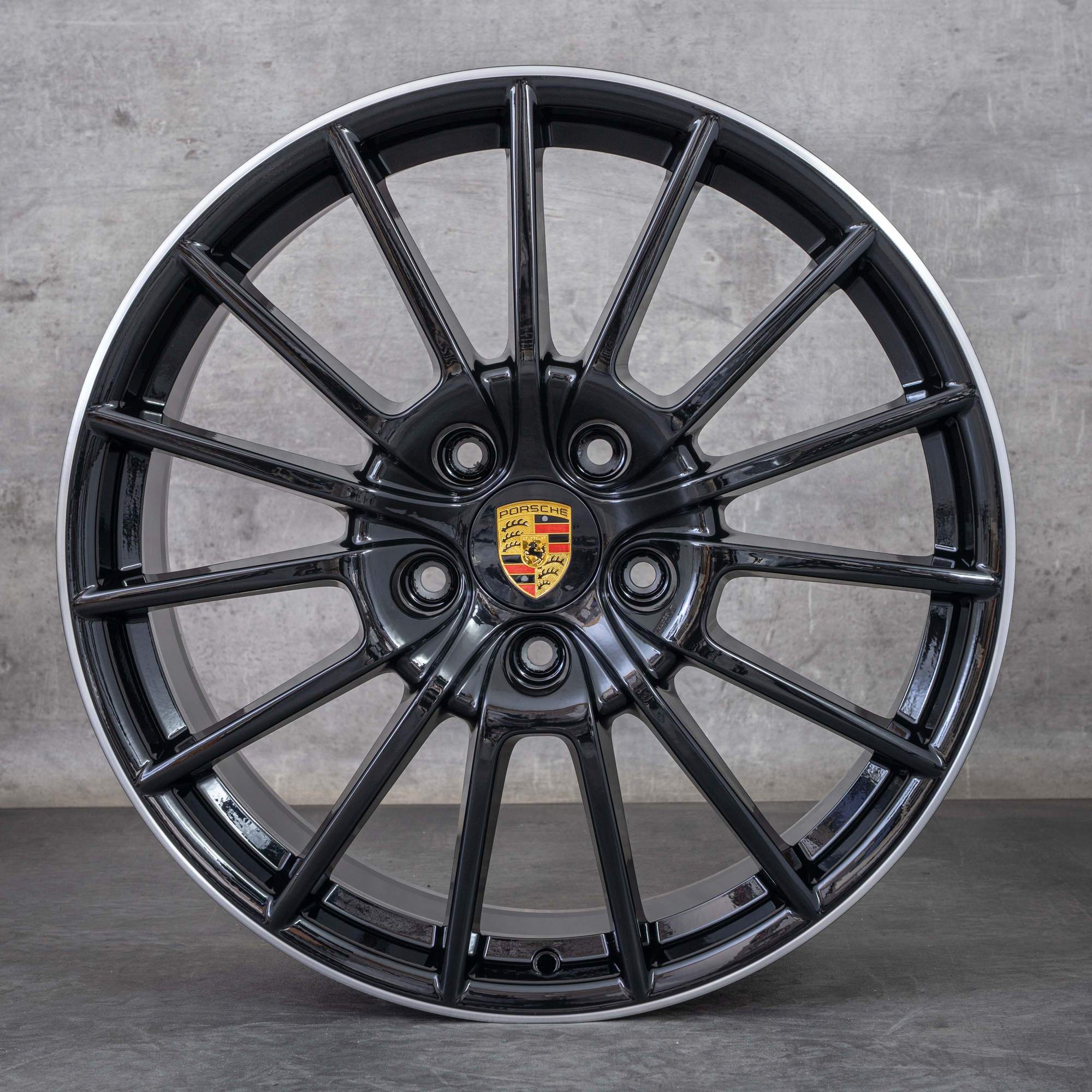 Oryginalne Felgi Porsche Panamera 970 20 cali G1 97036298005 97036298006 czarne polerowane NOWOŚĆ