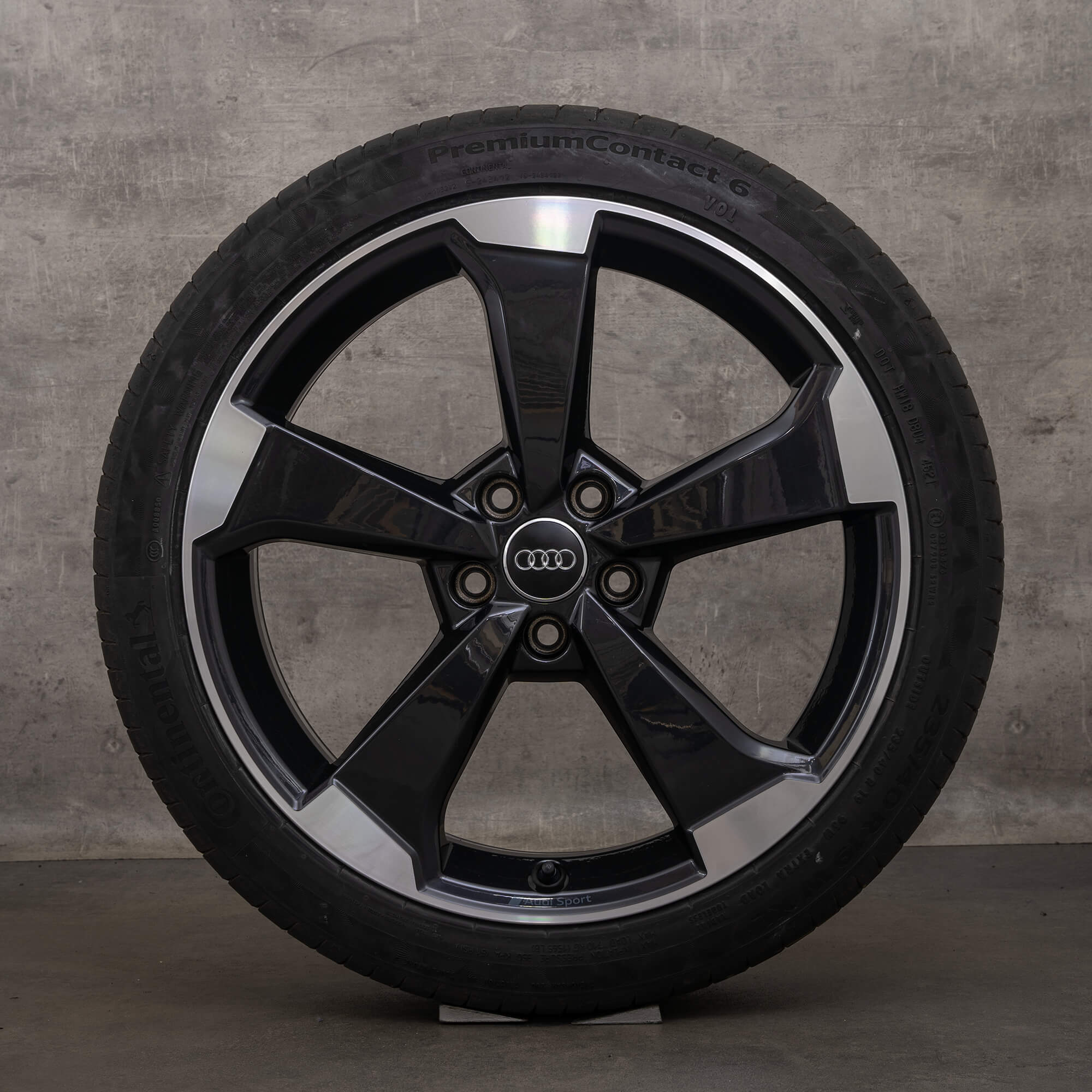 Jantes d'origine Audi Q2 SQ2 jantes été 19 pouces GA 81A601025M rotor noir brillant