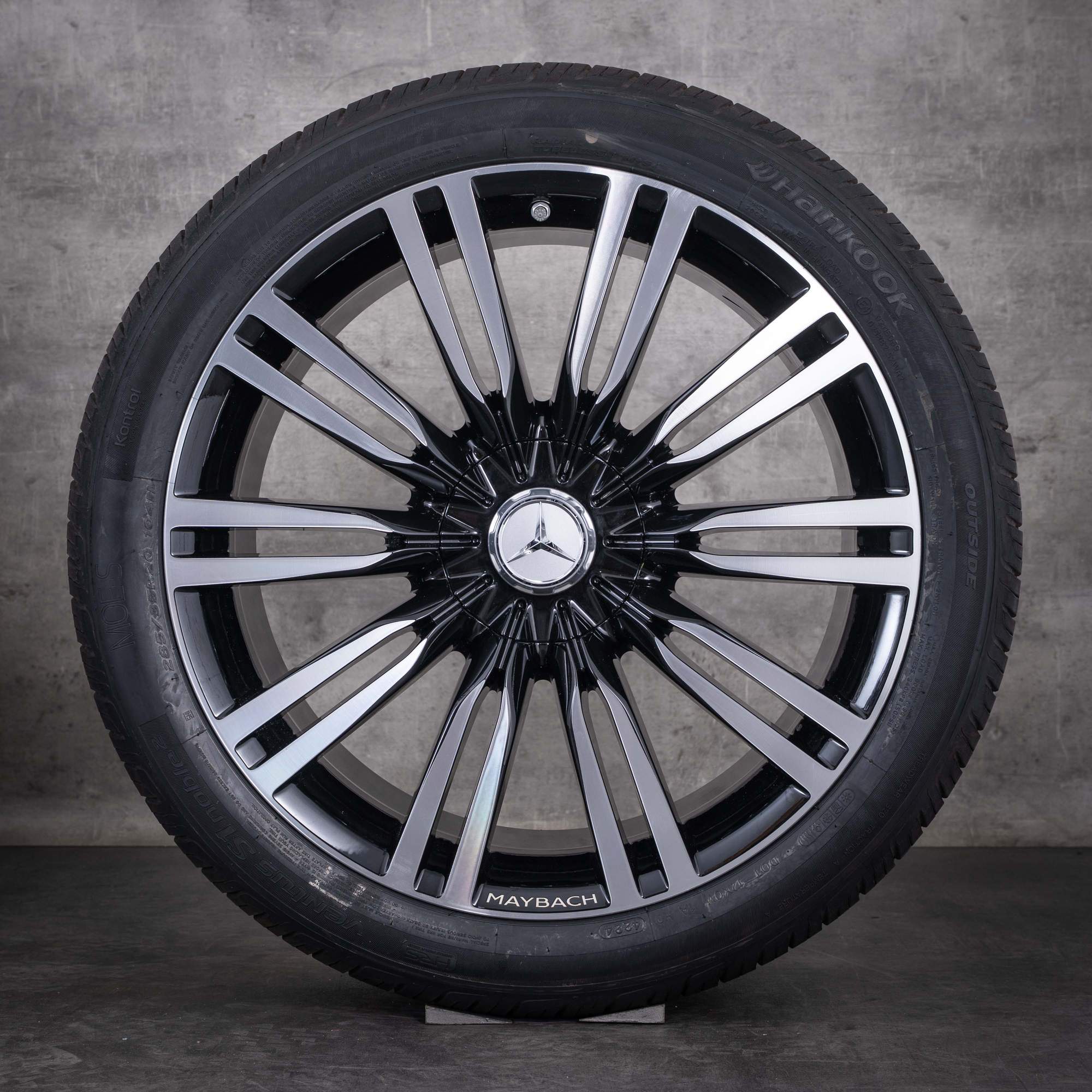 Original Maybach Mercedes Benz S-Klasse Felgen 20 Zoll W223 Z223 Sommerreifen A2234014000 A2234014100 schwarz glanzgedreht Sommerräder